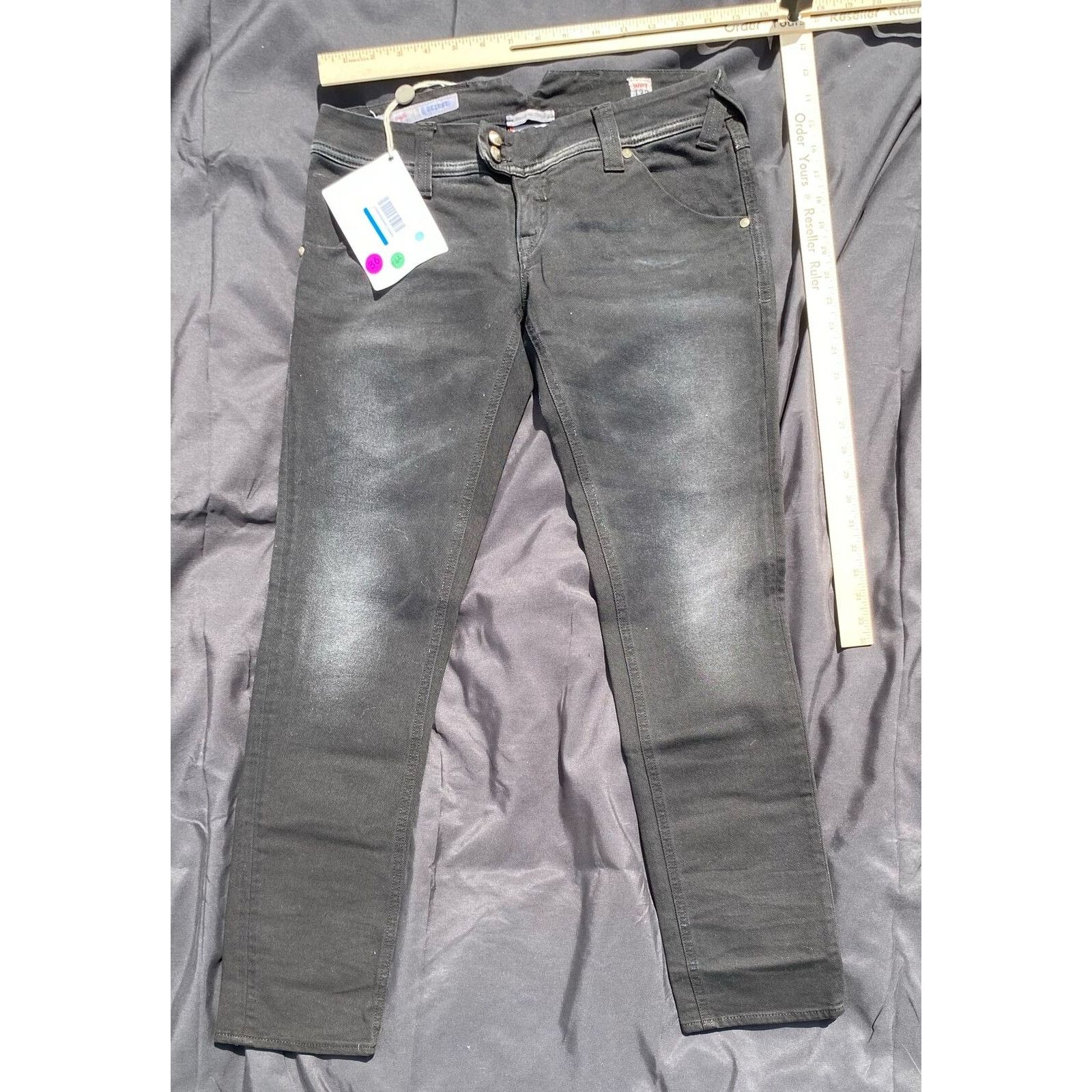 Other Cycle Denim Skinny Black Wash Women's Jeans 29 NWT Size 29" - 2 Thumbnail