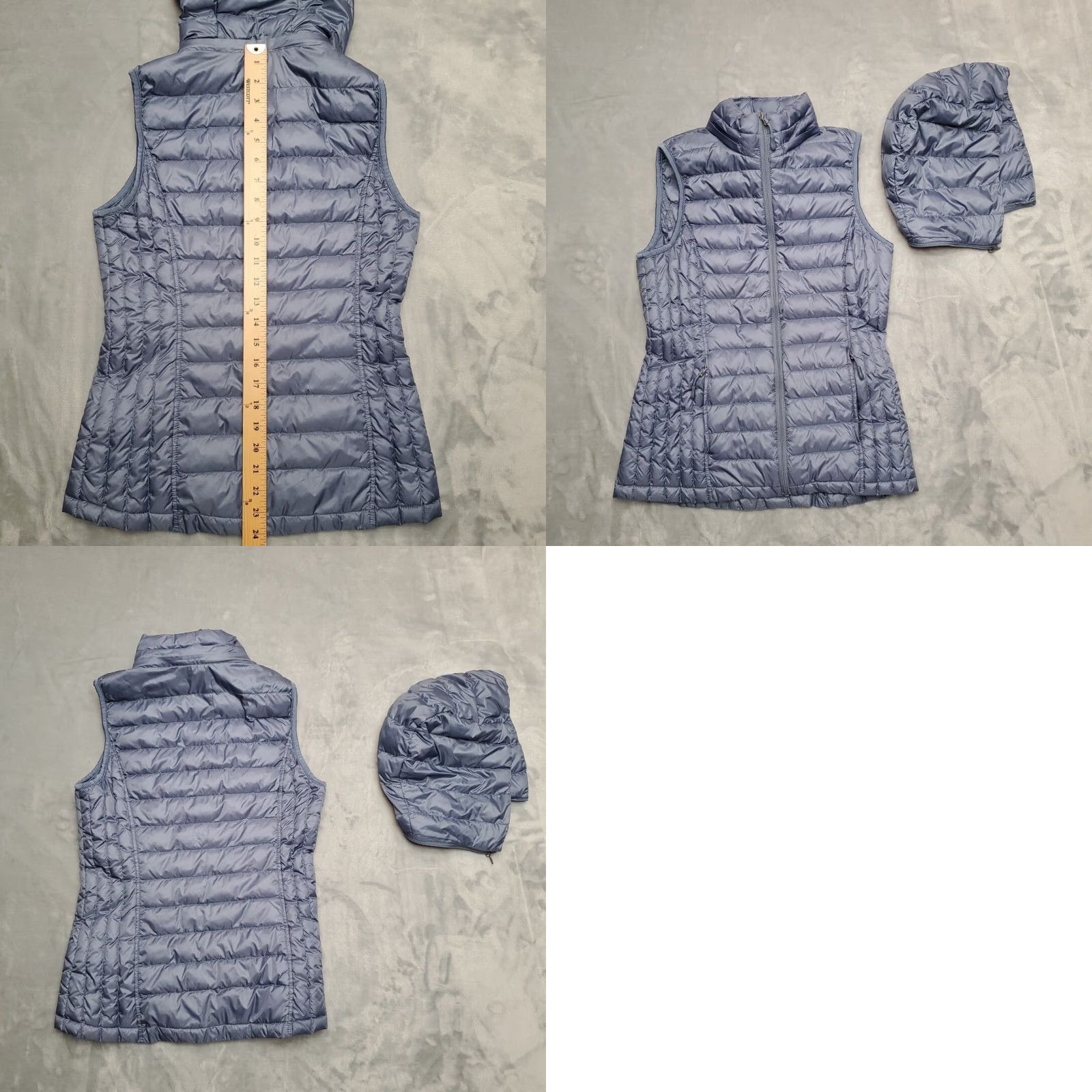 Vintage VINTAGE 32 Degrees Heat Vest Womens XS Small Blue Down Puffer removeable Hood Mid Layer Size XS / US 0-2 / IT 36-38 - 8 Thumbnail