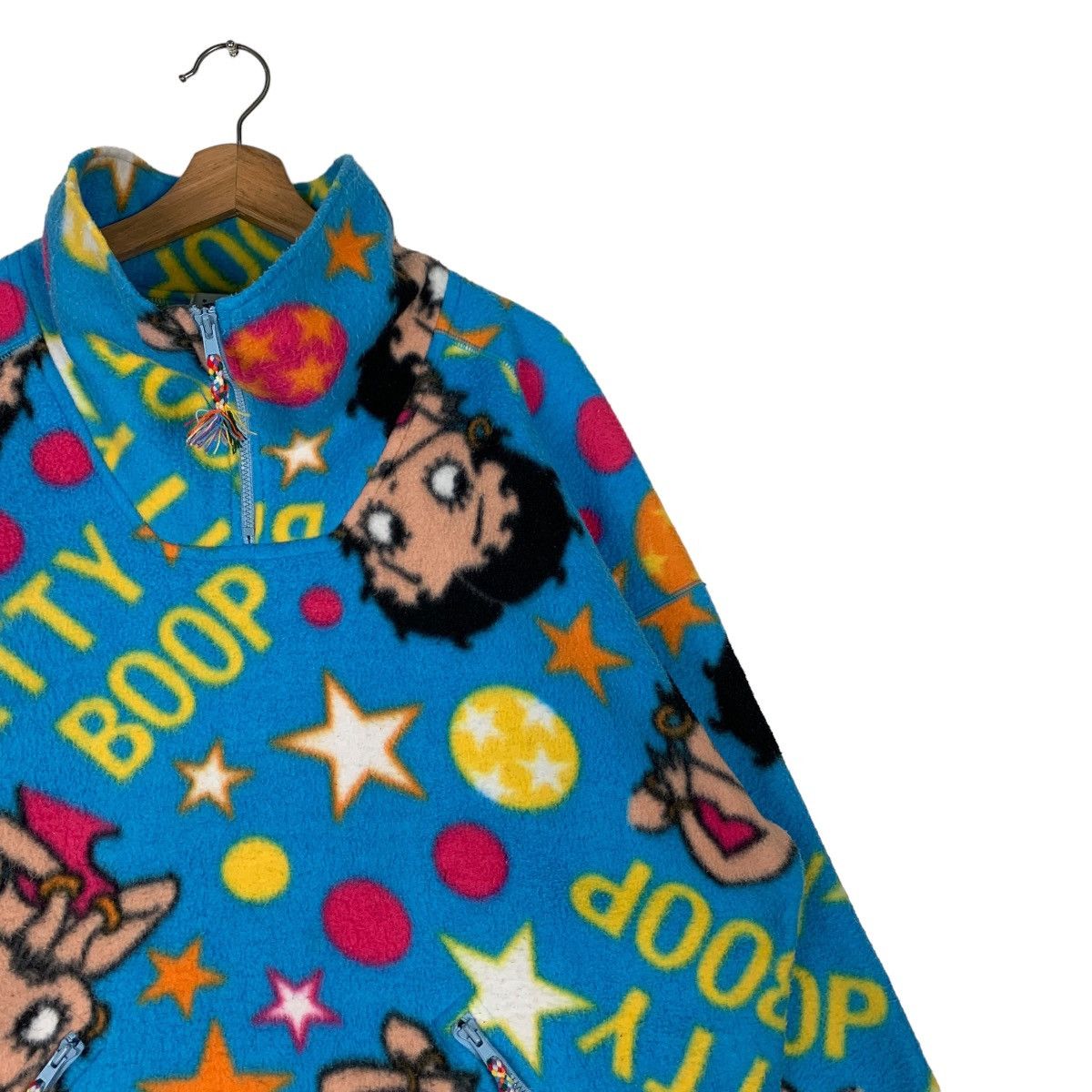 Cartoon Network BETTY BOOP Fullprint Half Zip Pullover Fleece #0919-C41 Size XL / US 12-14 / IT 48-50 - 5 Thumbnail