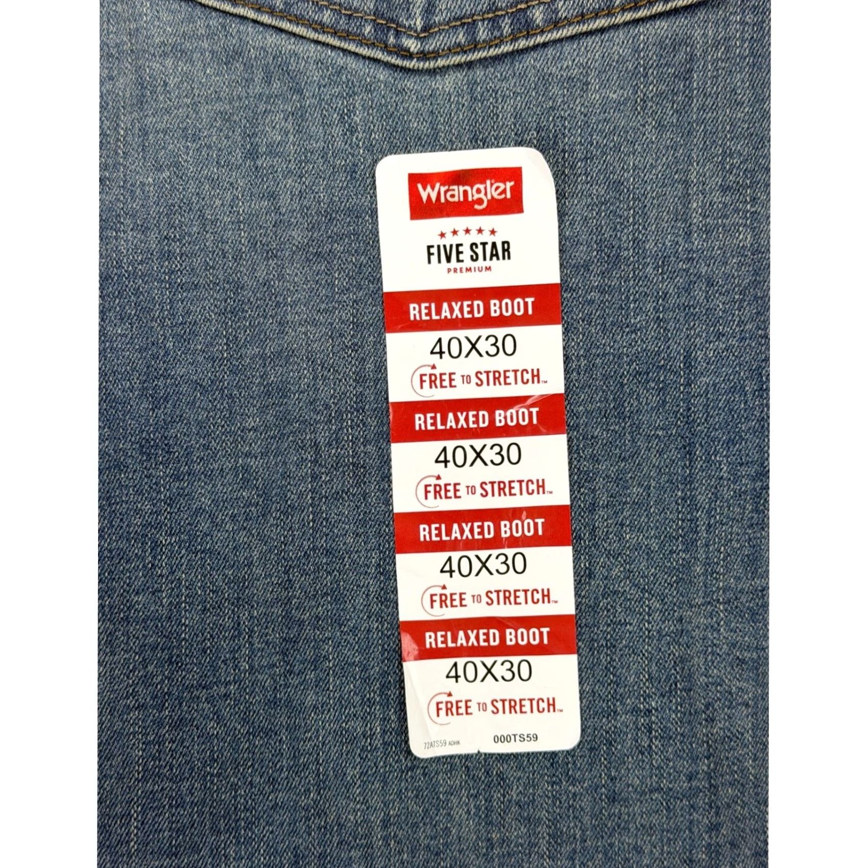 Wrangler Wrangler Five Star Premium Jeans Bootcut Mens Relaxed 40x30 Blue Denim Stretch Five Pocket Cowboy Modern Comfort尺 Size US 40 / EU 56 - 4 Thumbnail