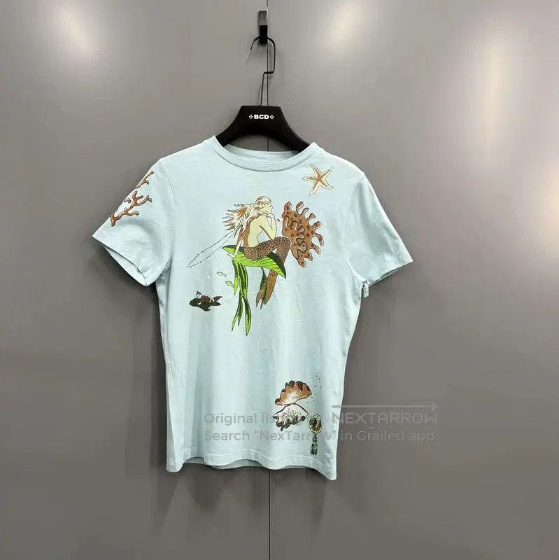 Loewe Loewe Summer Blue Cotton Short Sleeve T-shirt . Size S / US 4 / IT 40 - 1 Thumbnail