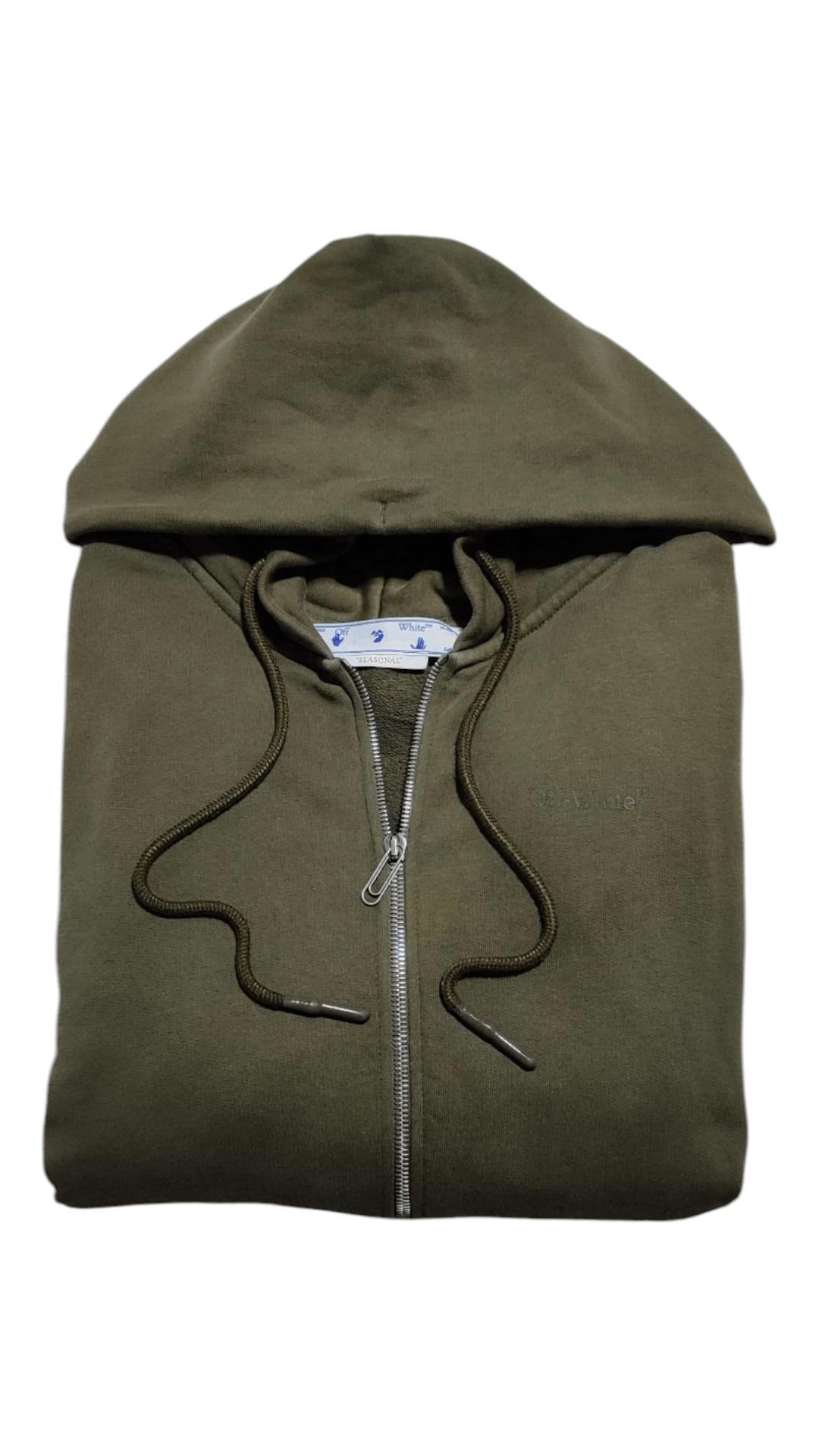 Off-White Off-White Rubber Arrow Diag Tab Print Zip Hoodie Size US M / EU 48-50 / 2 - 2 Thumbnail
