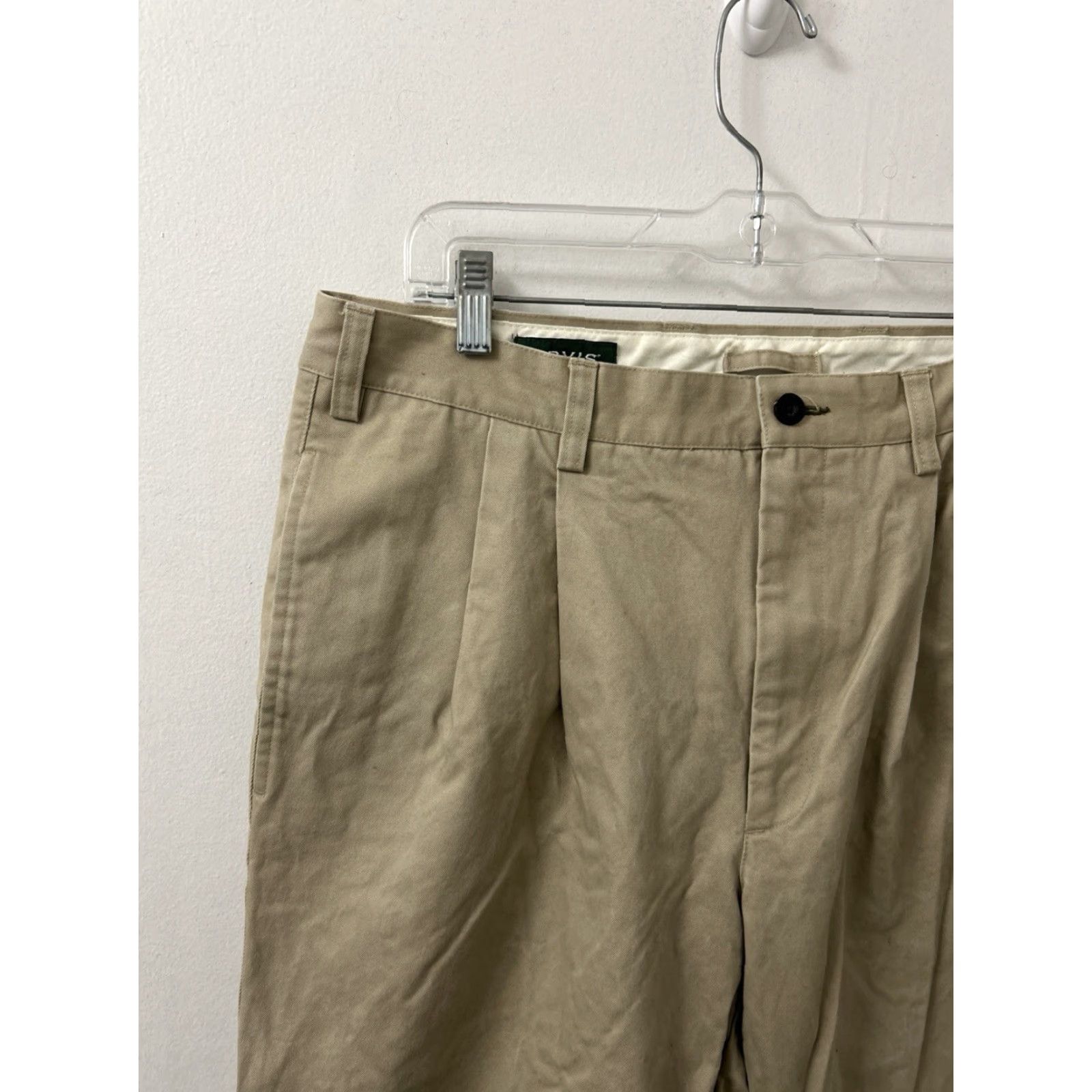 Orvis Orvis Chino Pants Mens 36 Regular Tan 100% Cotton Pleated Zipper Button Closure Casual Workwear 8K57 Size US 36 / EU 52 - 4 Thumbnail