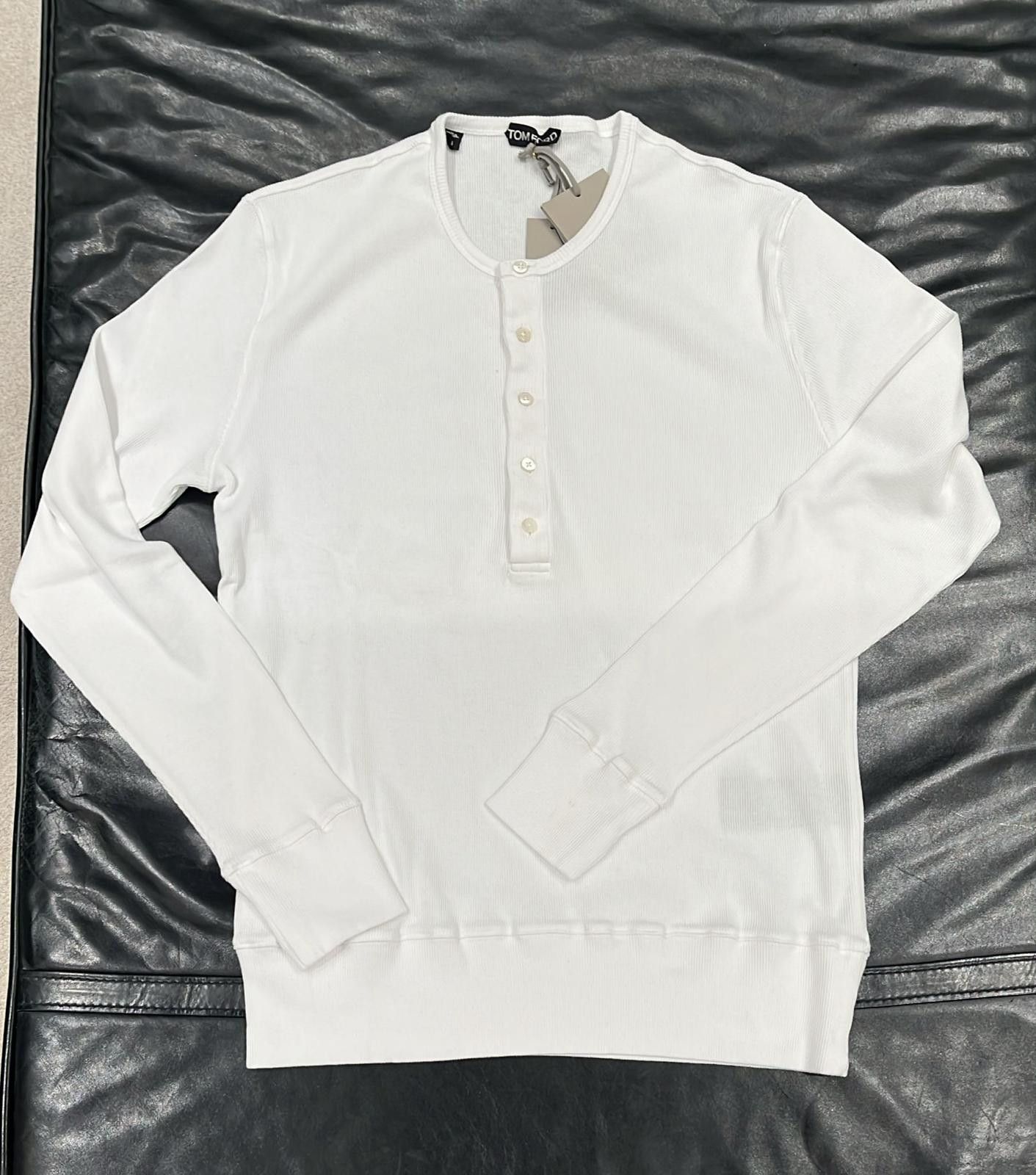 Tom Ford o1loc1c0825 TFJ968 Sweater in White Size US XL / EU 56 / 4 - 1 Preview