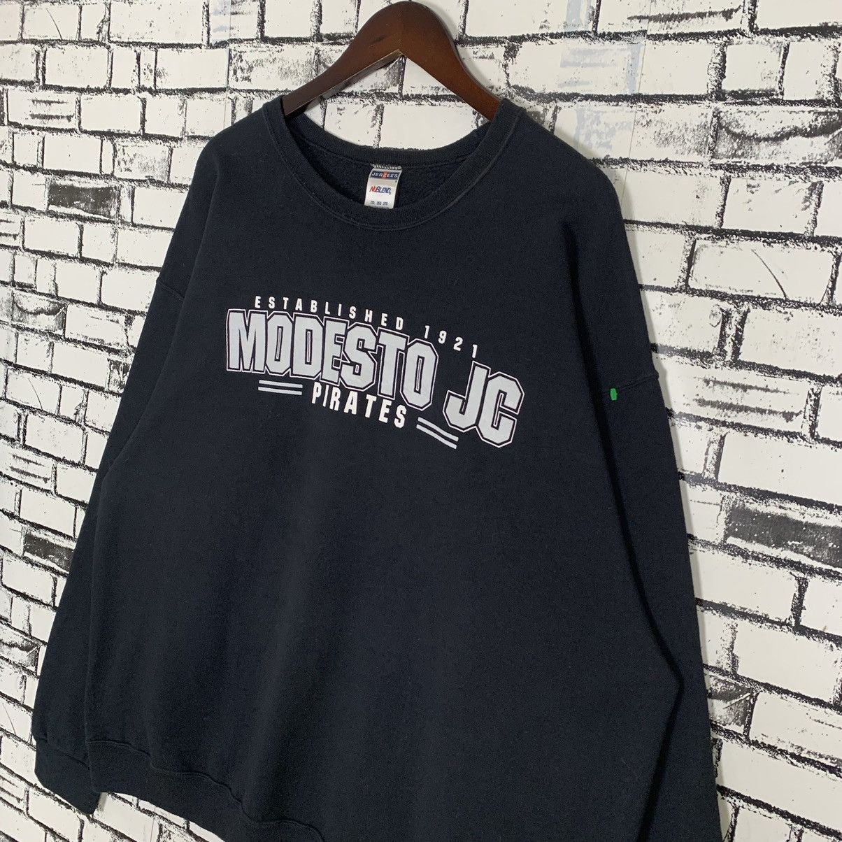 Vintage Modesto Junior College Sport Teams MCJ Pirates Sweatshirt Size US XL / EU 56 / 4 - 4 Thumbnail