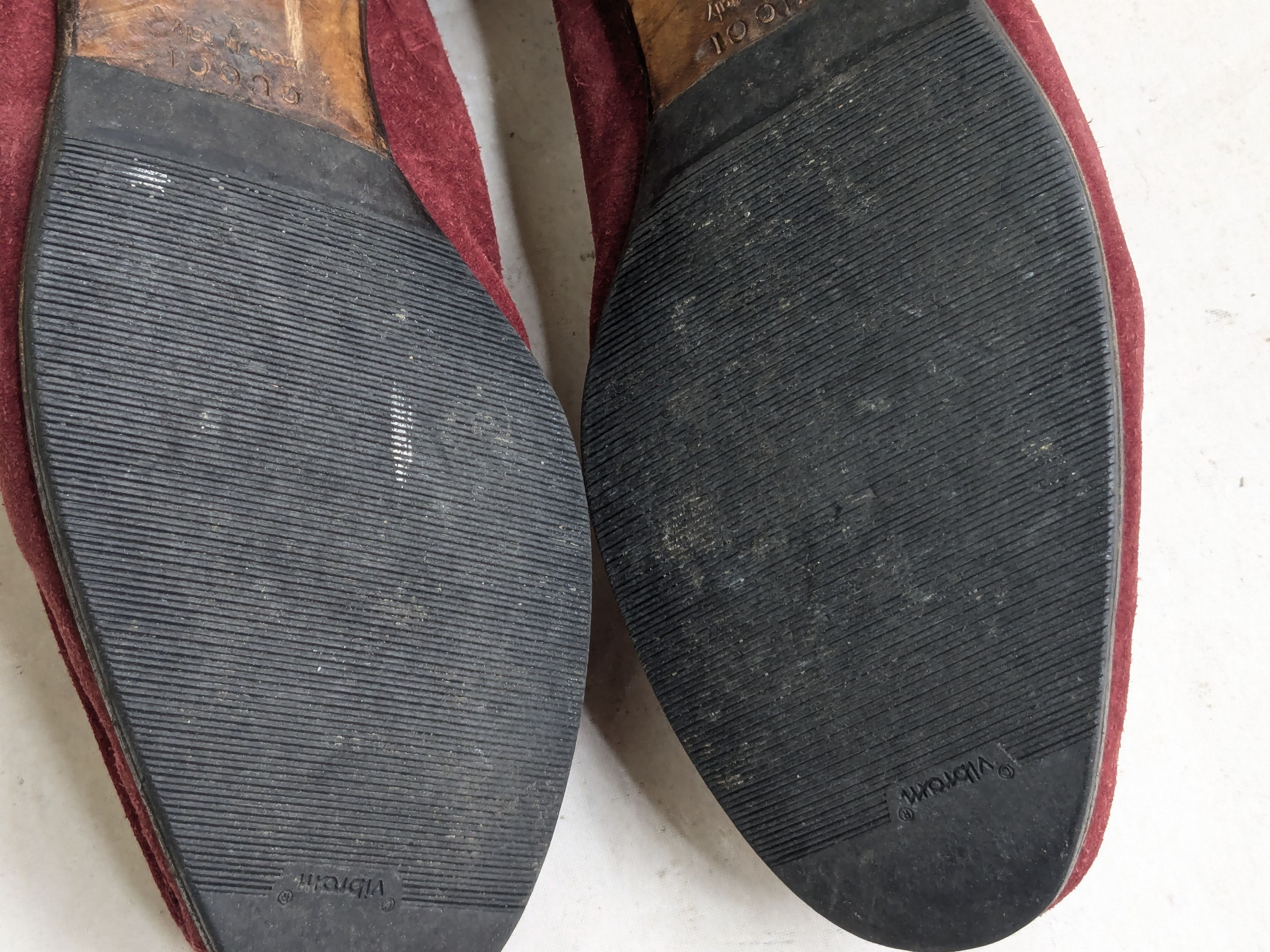 Gucci Gucci Horsebit Loafers Red 10.5 D Suede Leather Italy Slip Size US 10.5 / EU 43-44 - 18 Thumbnail