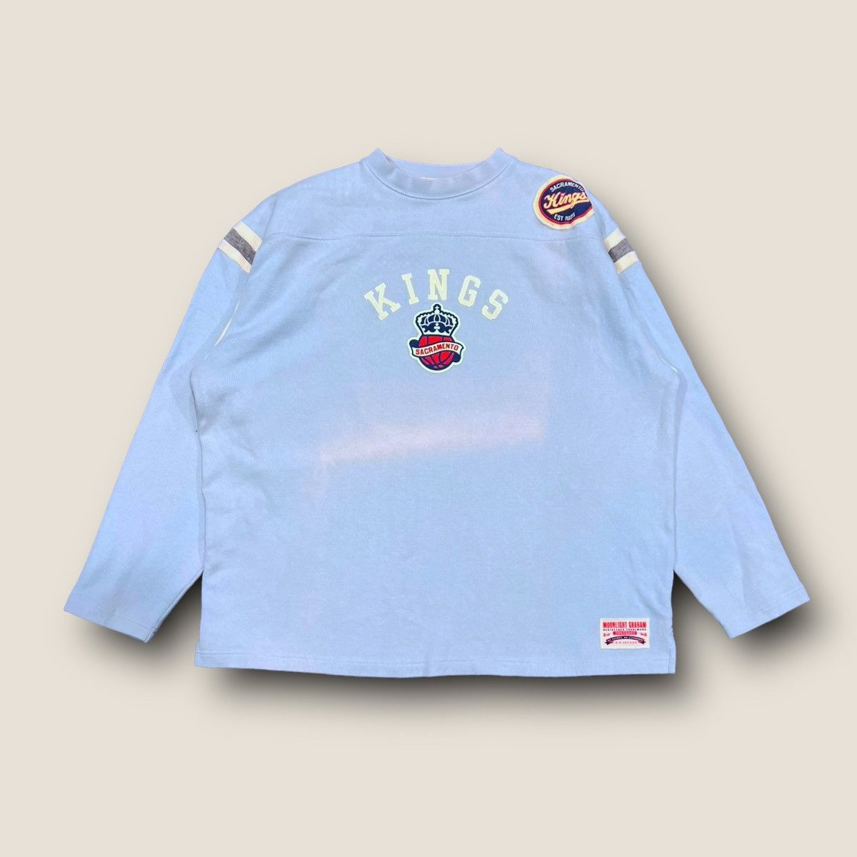NBA 1980’s Sacramento Kings Light Blue Vintage Sweatshirt Size US XXL / EU 58 / 5 - 1 Thumbnail