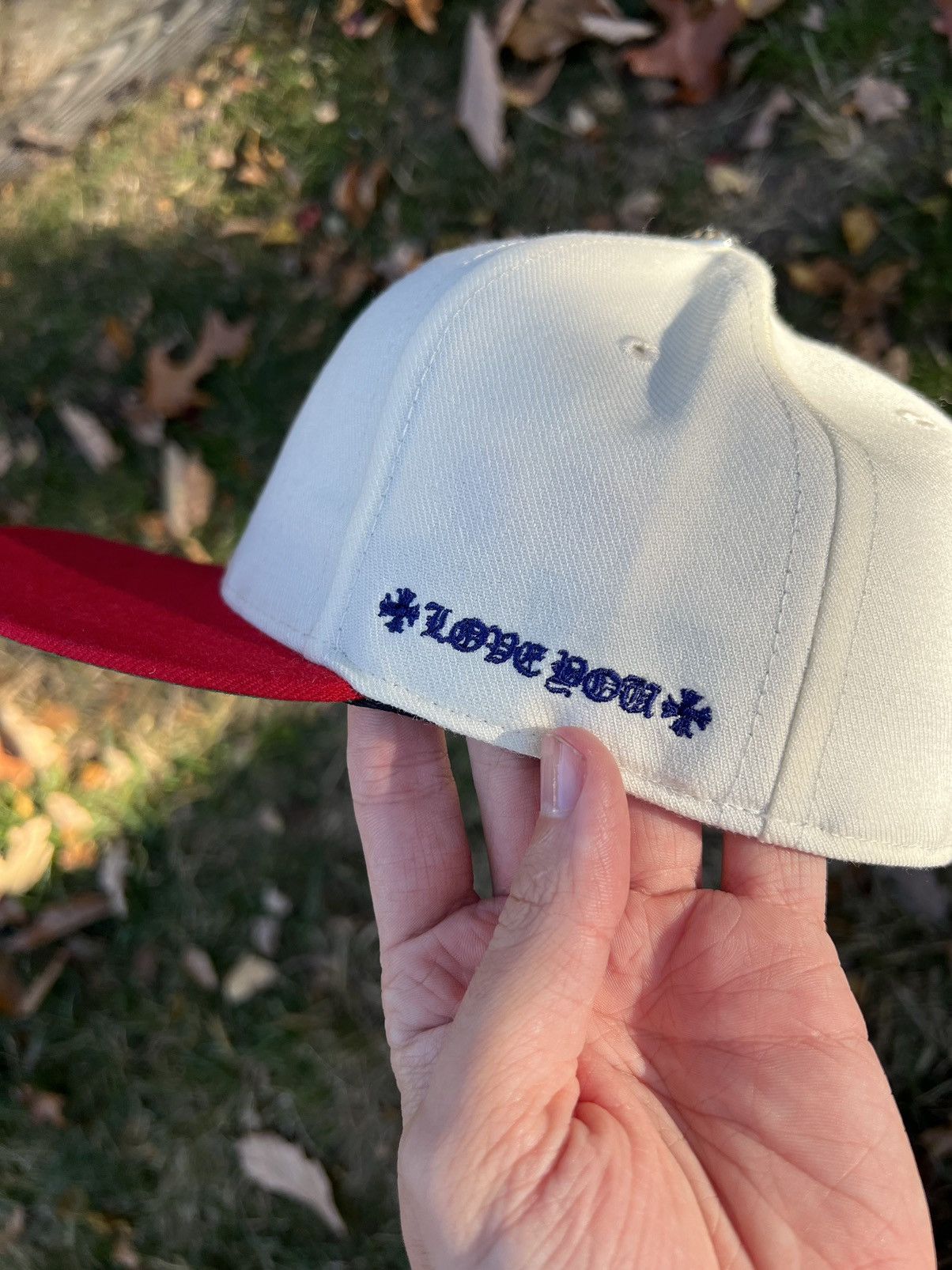 Chrome Hearts Chrome Hearts Red Vine Heart Fitted Hat Size ONE SIZE - 12 Thumbnail