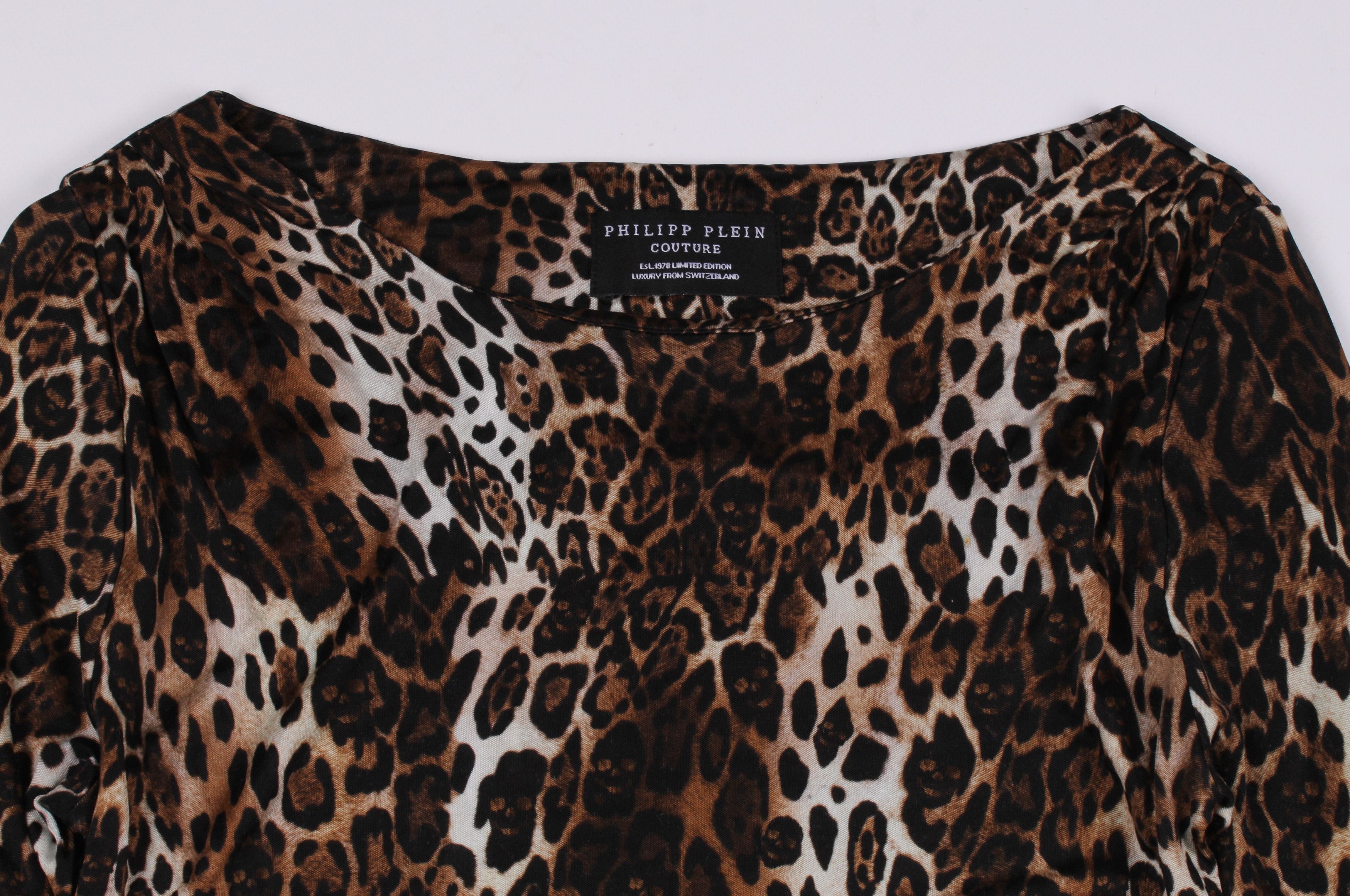 Philipp Plein Philipp Plein Tigers Print Bodycon Dress Size S / US 4 / IT 40 - 5 Thumbnail