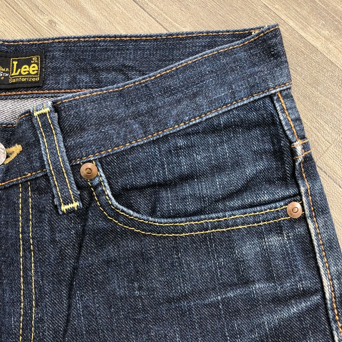 If Six Was Nine × Le Grande Bleu (L.G.B.) × Lee 🇯🇵 2000s Lee Riders Lgb Goa Distressed Bootcut Flared Jeans Size 28" / US 6 / IT 42 - 6 Thumbnail