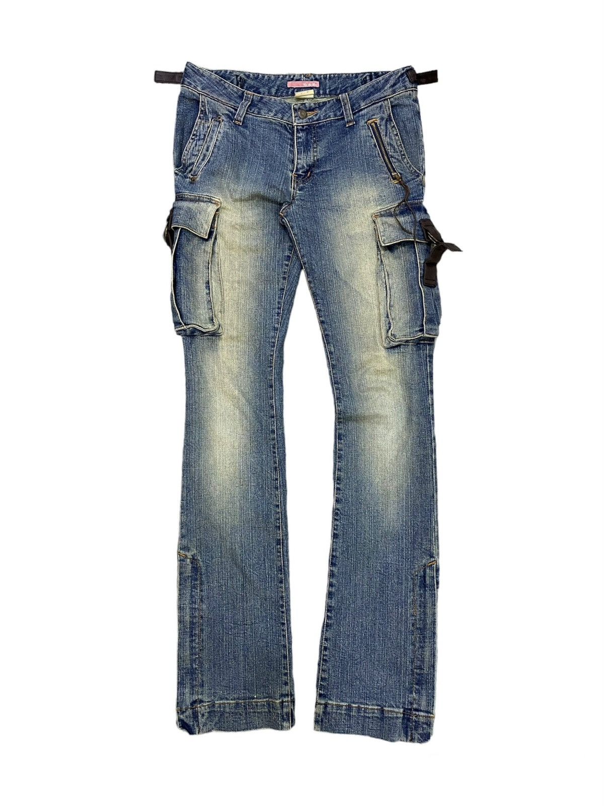 Rare 2000’s NCFM 3D Multi-Pocket Flare Vintage Alpha Cubic Pocket Flare Jeans