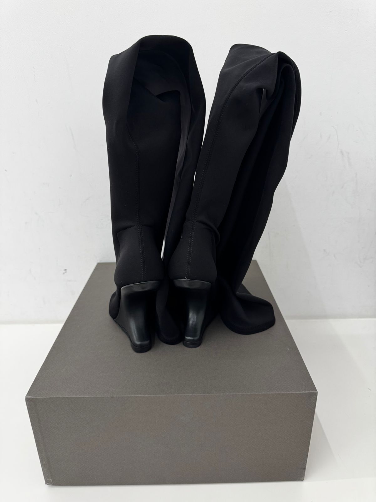 Rick Owens Lilies CANTILEVER 11 THIGH KNEE BOOT Size US 9 / IT 39 - 3 Thumbnail