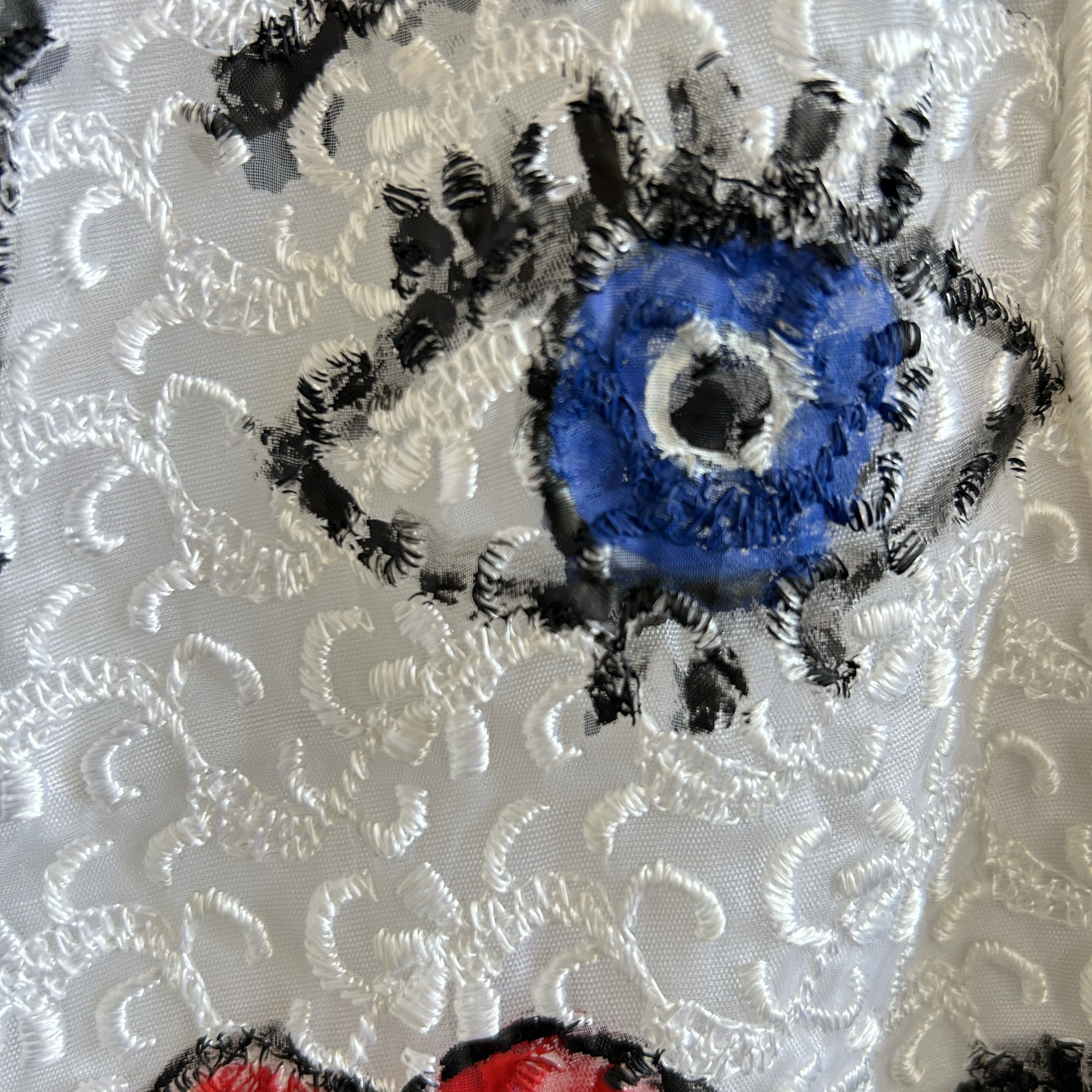 Custommade Hand Painted Playing Card Embroidered Tulle Vest Size M / US 6-8 / IT 42-44 - 13 Thumbnail