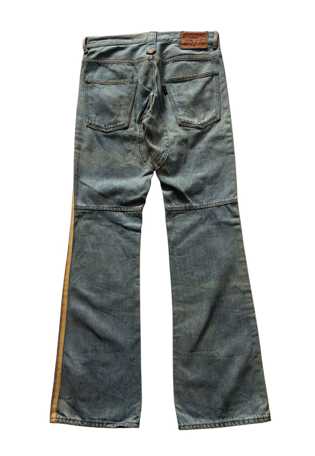 Japanese Brand BLUTENBLATT FLARE DISTRESSED JEANS Size US 30 / EU 46 - 2 Thumbnail