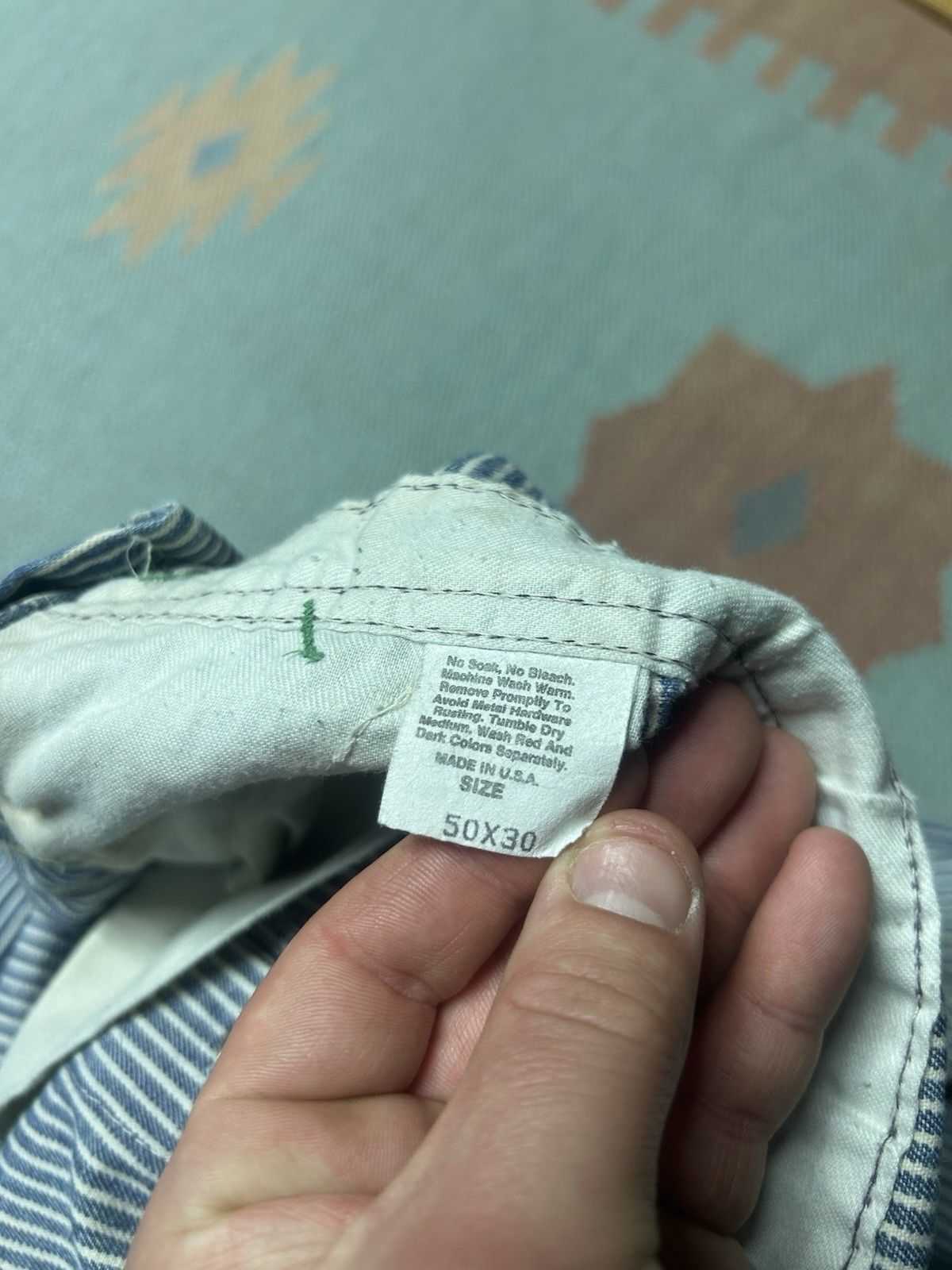 Vintage Vtg Oshkosh overalls hickory engineer stripe vestbak 50x30 Size US 44 / EU 60 - 9 Thumbnail
