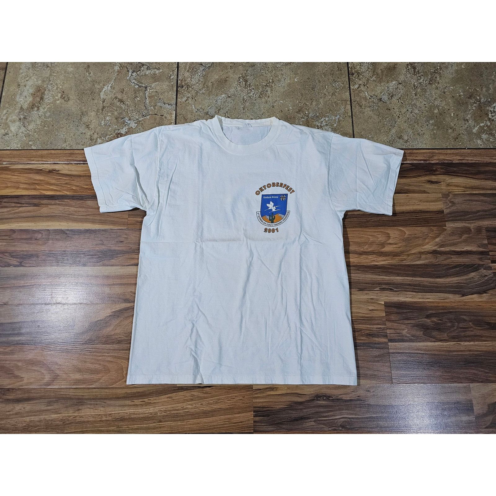 Other 2001 German Air Force Training Double Sided T-shirt White L Size US L / EU 52-54 / 3 - 1 Thumbnail