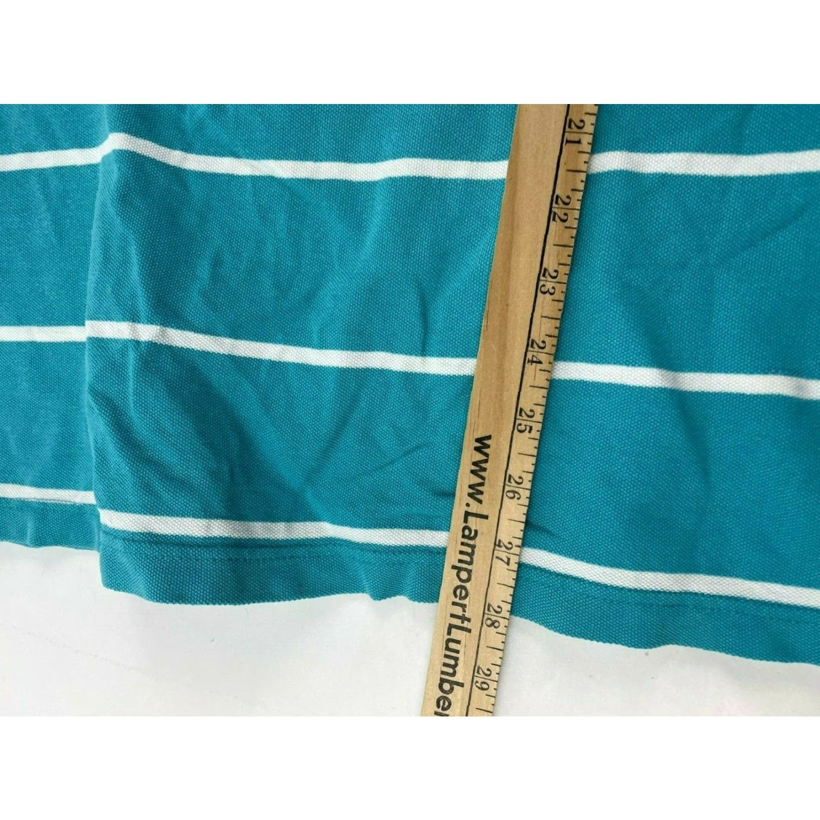 Chaps Chaps Polo Shirt Men's XL Blue White Stripe Logo 1/4 Button Up Short Sleeve Polo Shirt Mens XL Blue White Stripe Logo 1/4 Button Up Short Sleeve Size US XL / EU 56 / 4 - 4 Thumbnail