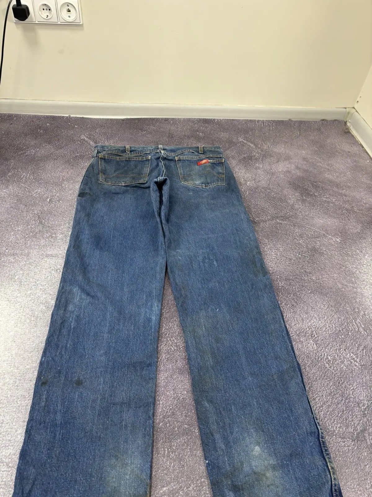 Dickies × Vintage Vintage Dickies Distressed Denim Blue Hype Work Jeans Size US 36 / EU 52 - 4 Thumbnail