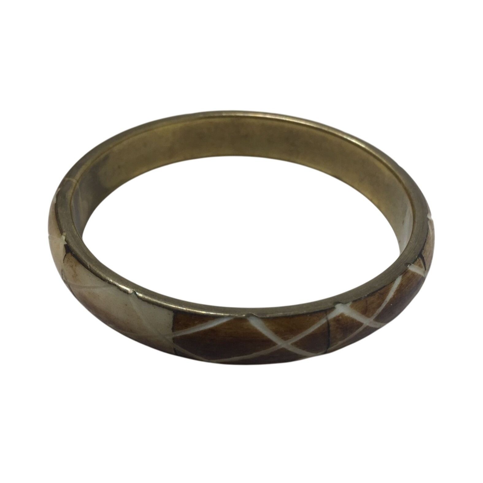 Other Women's Thick Gold Tone Bangle Bracelet Size ONE SIZE - 2 Thumbnail
