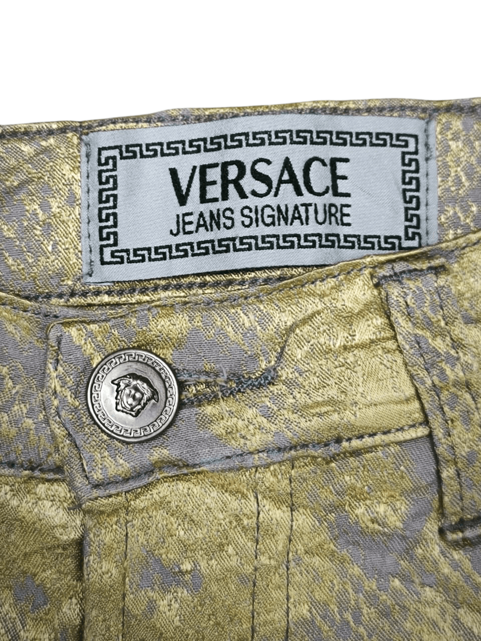 Versace Rare VERSACE bronze metallic barocco borcate pants Size 27" / US 4 / IT 40 - 9 Thumbnail