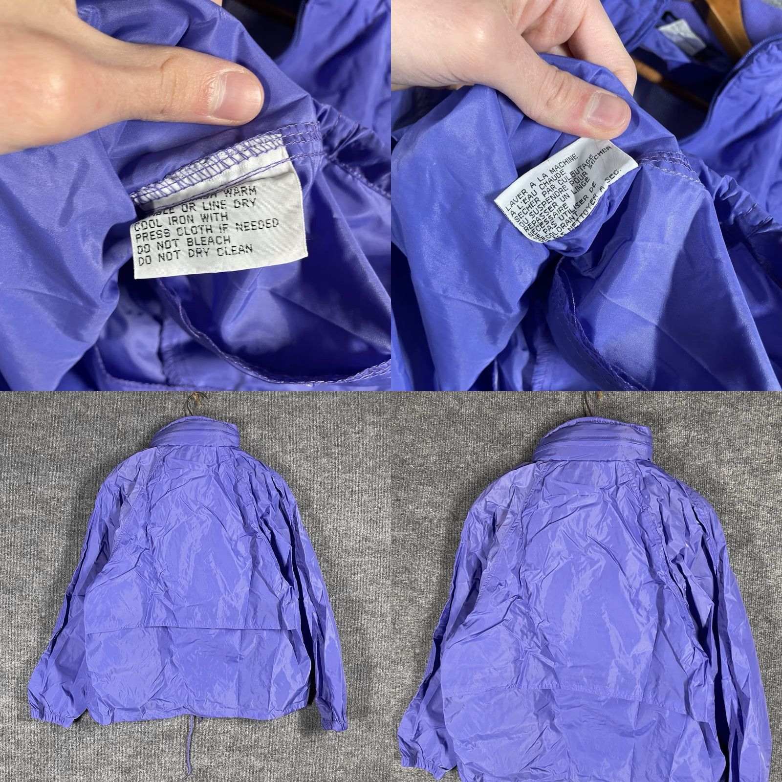 Eddie Bauer VINTAGE Eddie Bauer Sac Jac Packable Jacket Womens Large Purple Windbreaker NWT Size L / US 10 / IT 46 - 10 Thumbnail