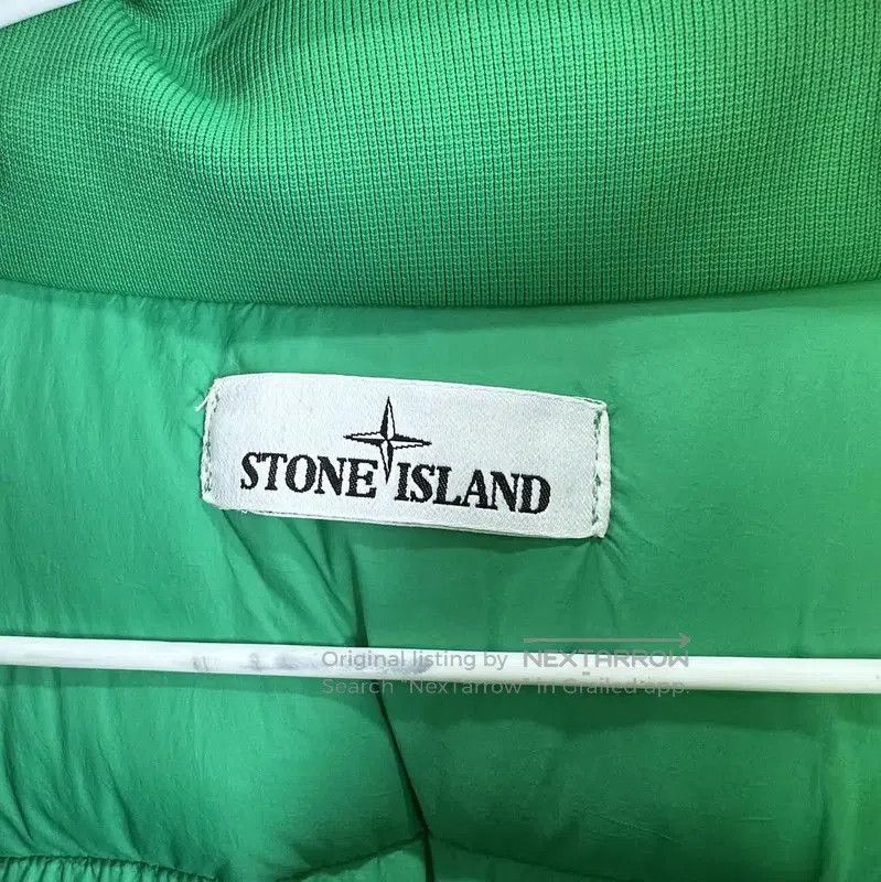 Stone Island Stone Island Green Cotton Blend Puffer Jacket . Size US XXL / EU 58 / 5 - 2 Thumbnail