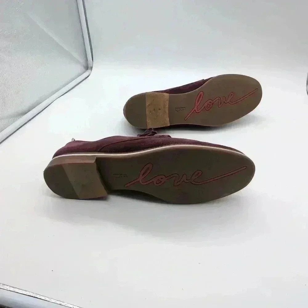 Designer Ellen DeGeneres Maroon Merlot ED Oxford lace up shoes sz 7.5 Size US 7.5 / IT 37.5 - 6 Thumbnail