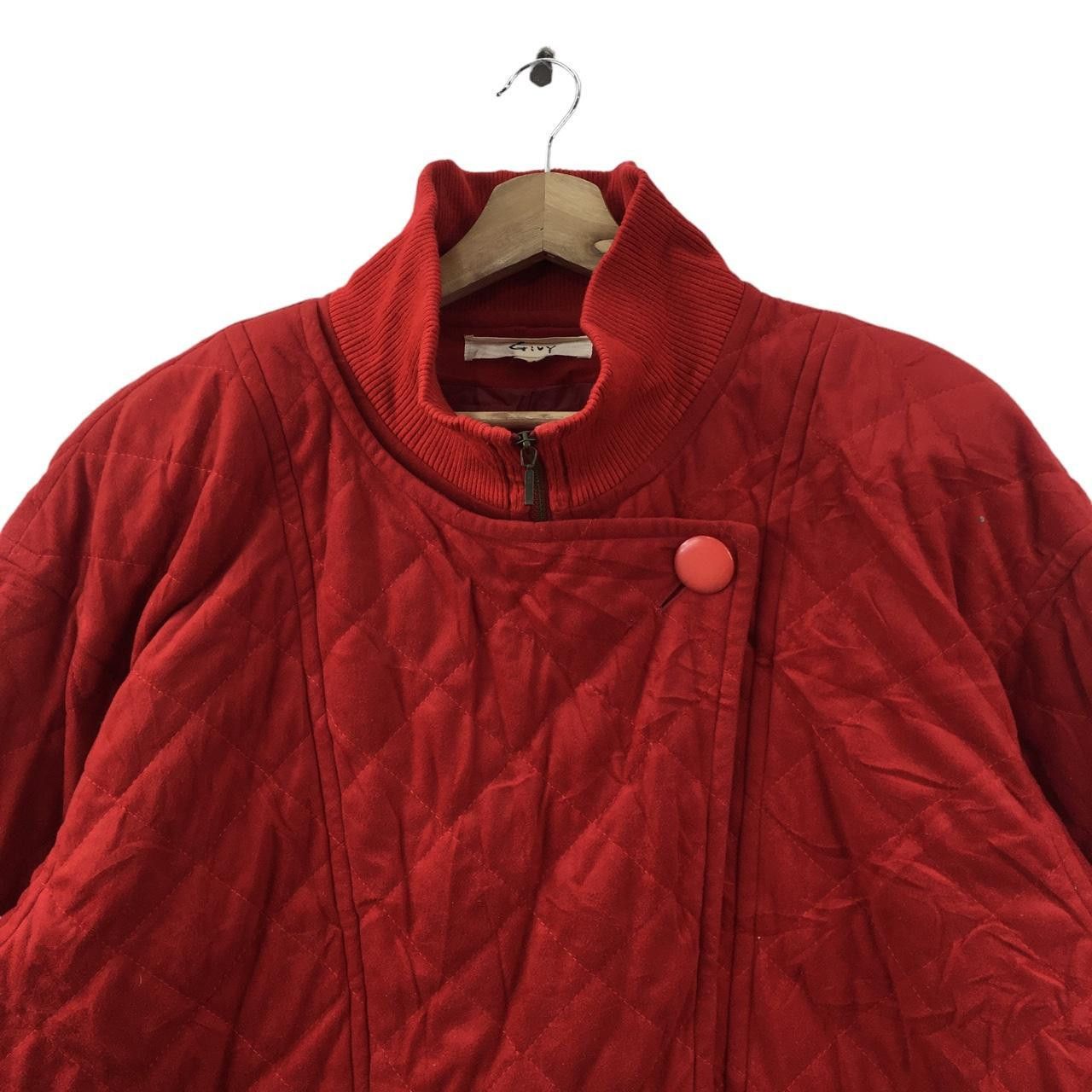 Vintage Vtg 90’ GIVY ITALY DESIGNER Quilted Bomber Size L / US 10 / IT 46 - 2 Thumbnail