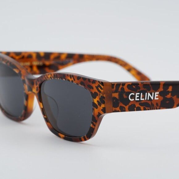 Celine Celine CL40197U 99A Sunglasses Brown Animal Havana Square Size ONE SIZE - 9 Thumbnail