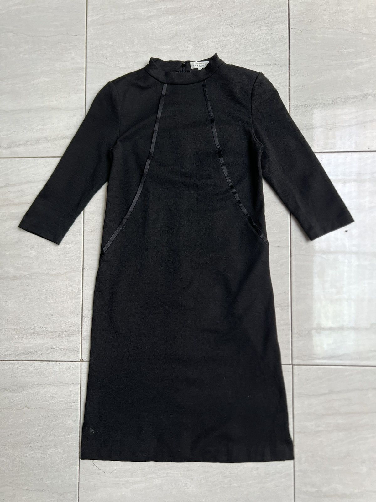 Balenciaga BALENCIAGA Paris Black Dress Size XS / US 0-2 / IT 36-38 - 6 Thumbnail