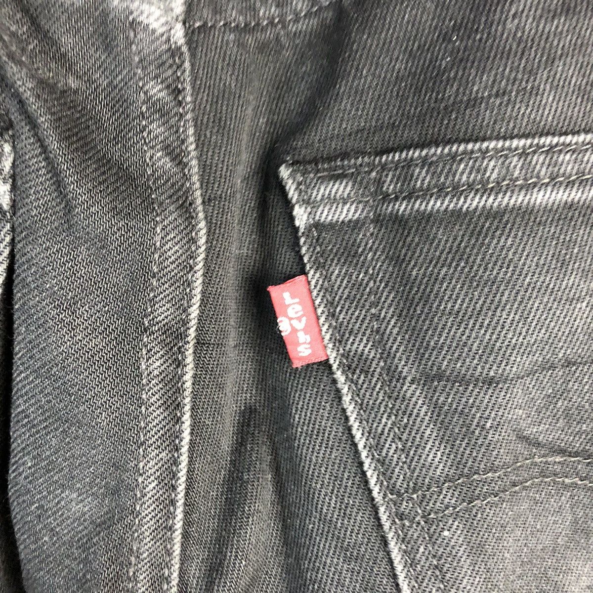 Levi's Levis super Black Denim ripped Pants #7574 Size US 29 - 20 Thumbnail