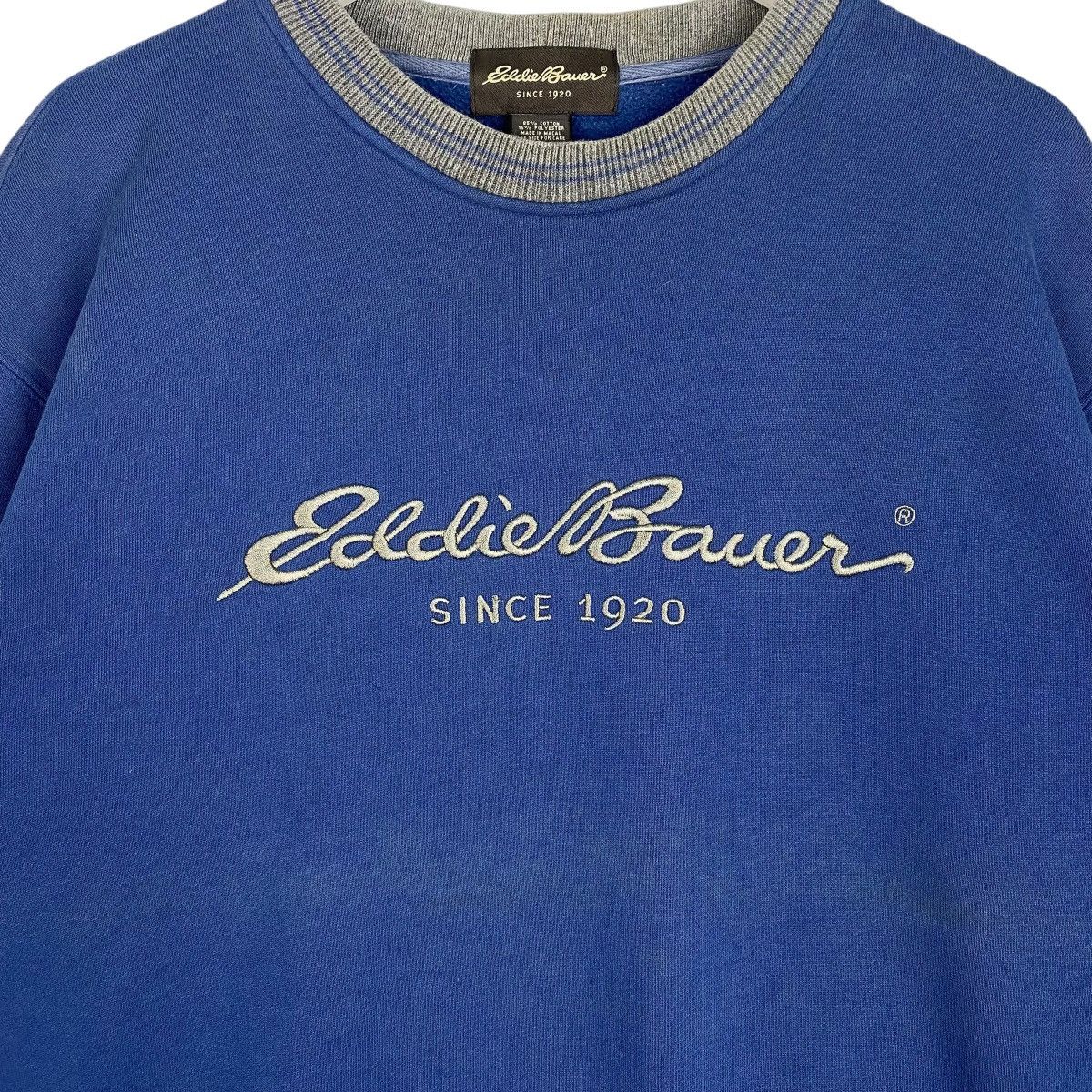 Eddie Bauer × Vintage Vintage Eddie Bauer Embroidered Crewneck Sweatshirt Blue Size US M / EU 48-50 / 2 - 5 Thumbnail