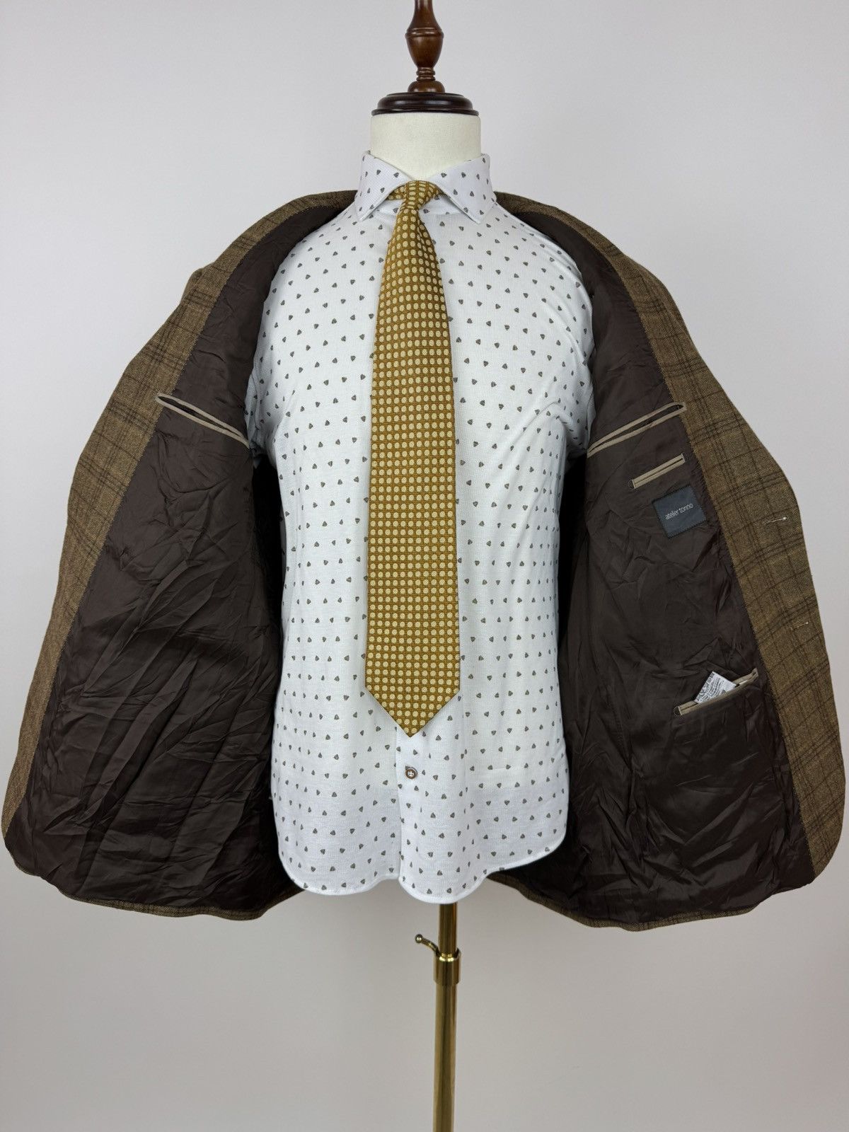 Other atelier torino pure wool plaid blazer sports jacket vintage Size 50R - 6 Thumbnail