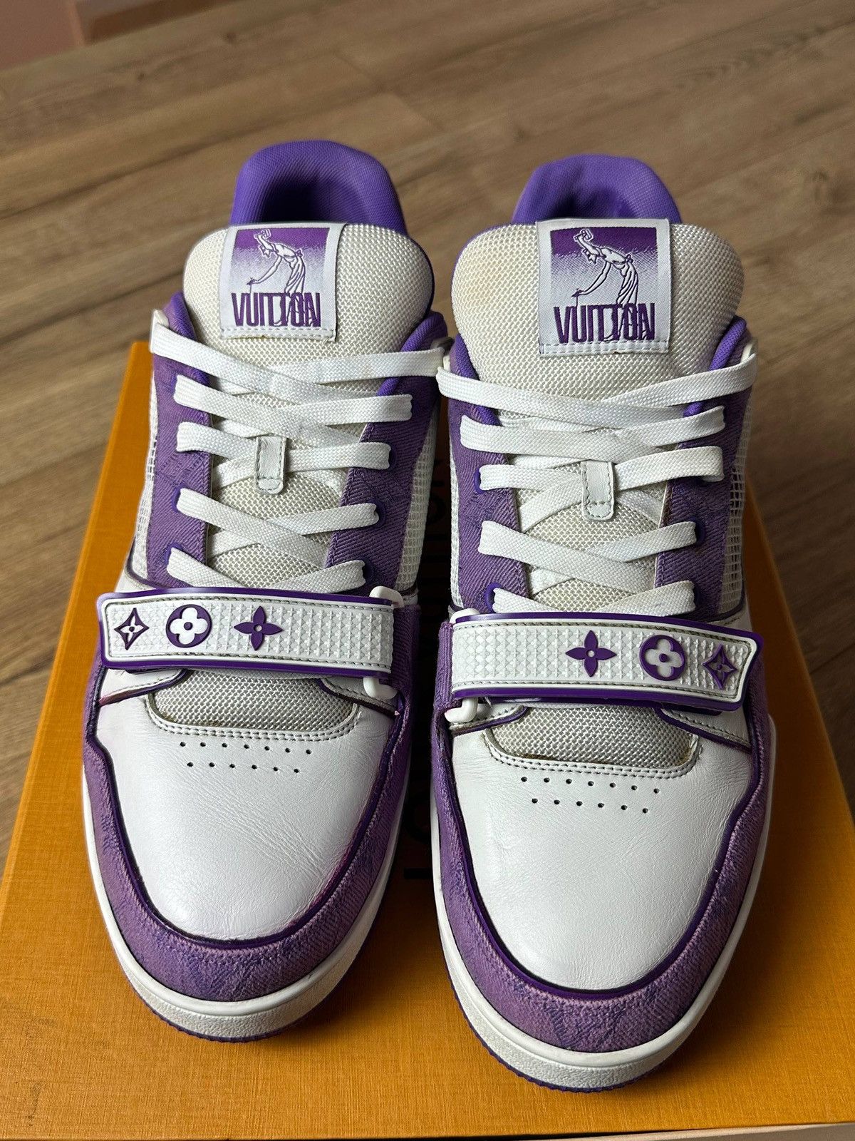 Louis Vuitton Louis Vuitton Trainer Purple Stripe Size US 10 / EU 43 - 3 Thumbnail