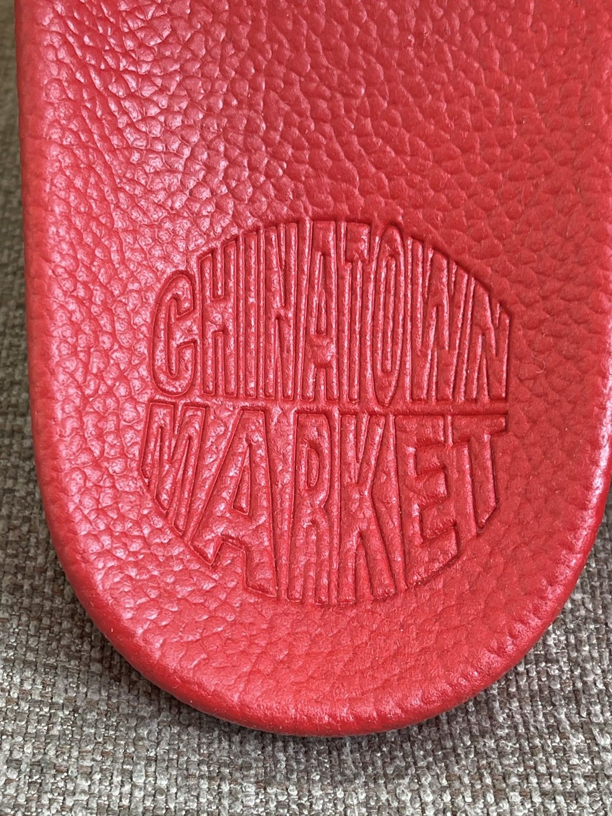Market Chinatown Market Smiley Red Black Slides Size US 7 / EU 40 - 7 Thumbnail