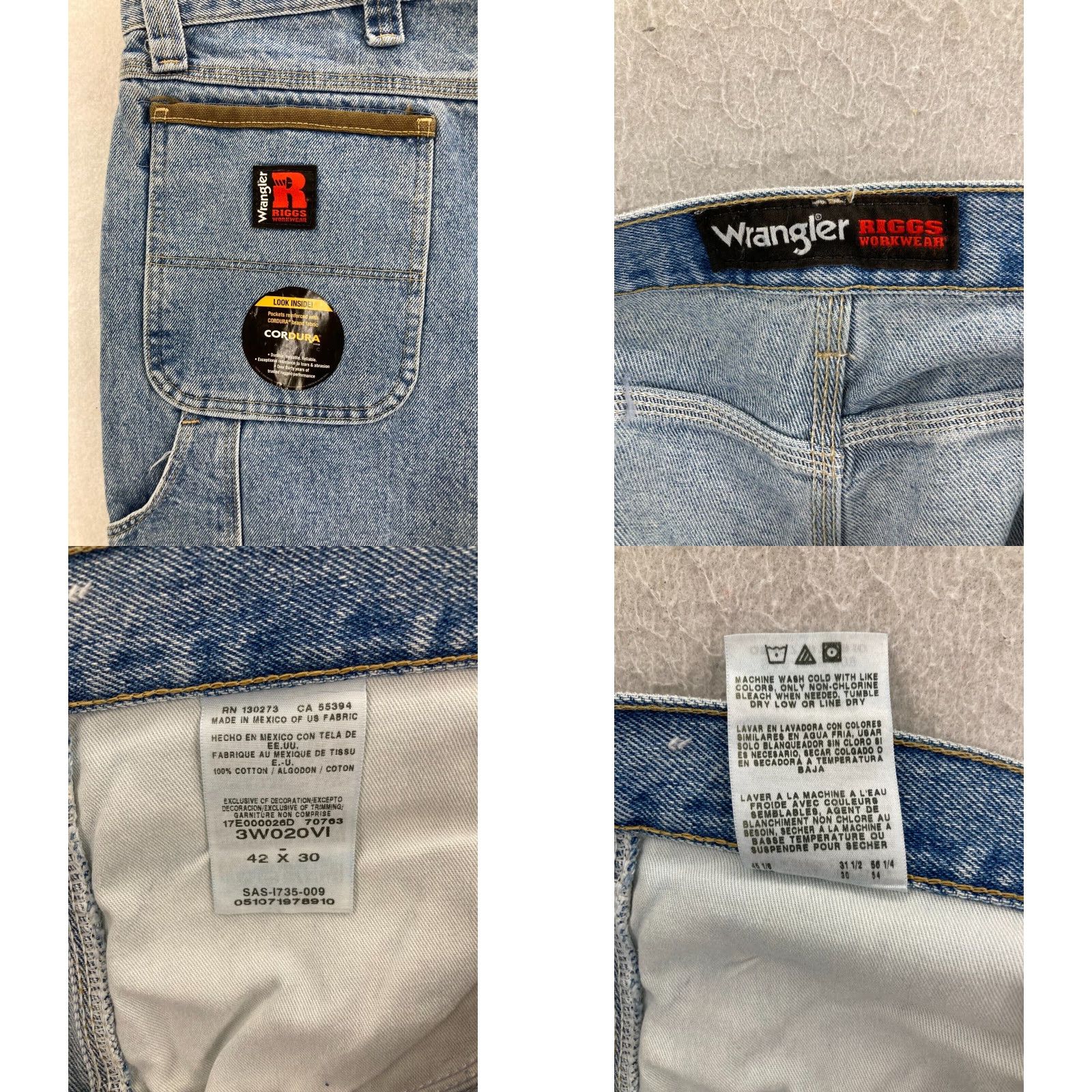 Wrangler Vintage Wrangler Riggs Mens 42x30 Relaxed Boot Cut Jeans Blue USA Classic Size US 42 / EU 58 - 8 Thumbnail