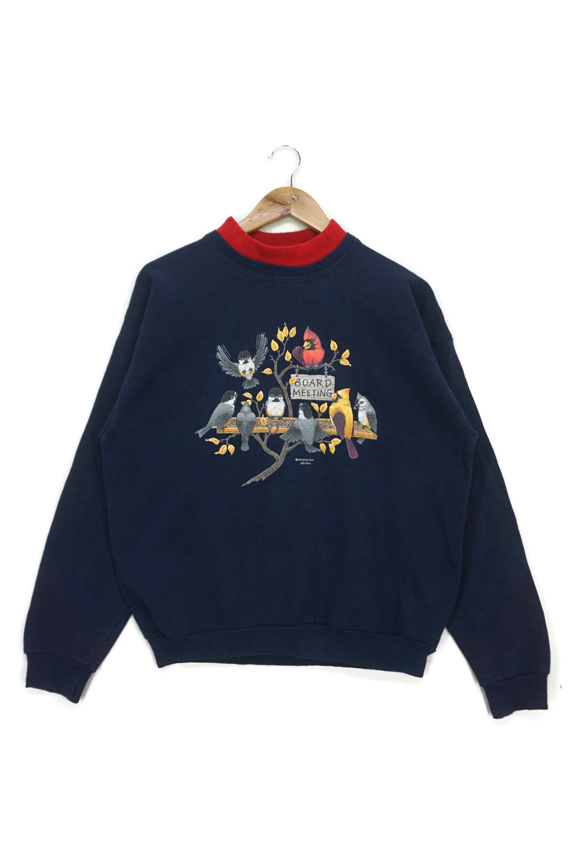 Vintage Morning Sun Whitton Petite Birds Board Meeting Arts USA Made Size M / US 6-8 / IT 42-44 - 1 Thumbnail