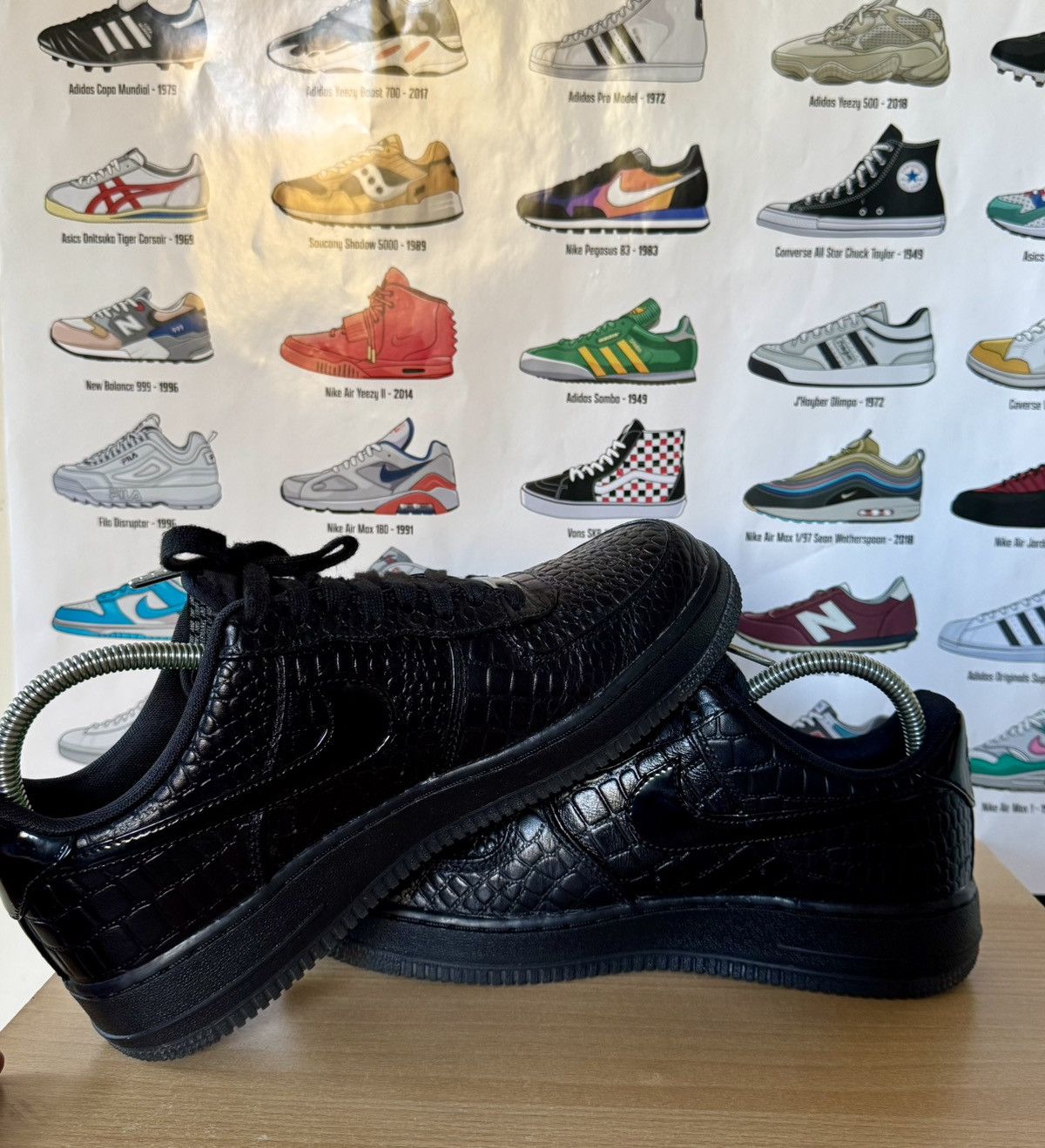 Nike Nike air force 1 Black Croc Size US 10 / IT 40 - 7 Thumbnail