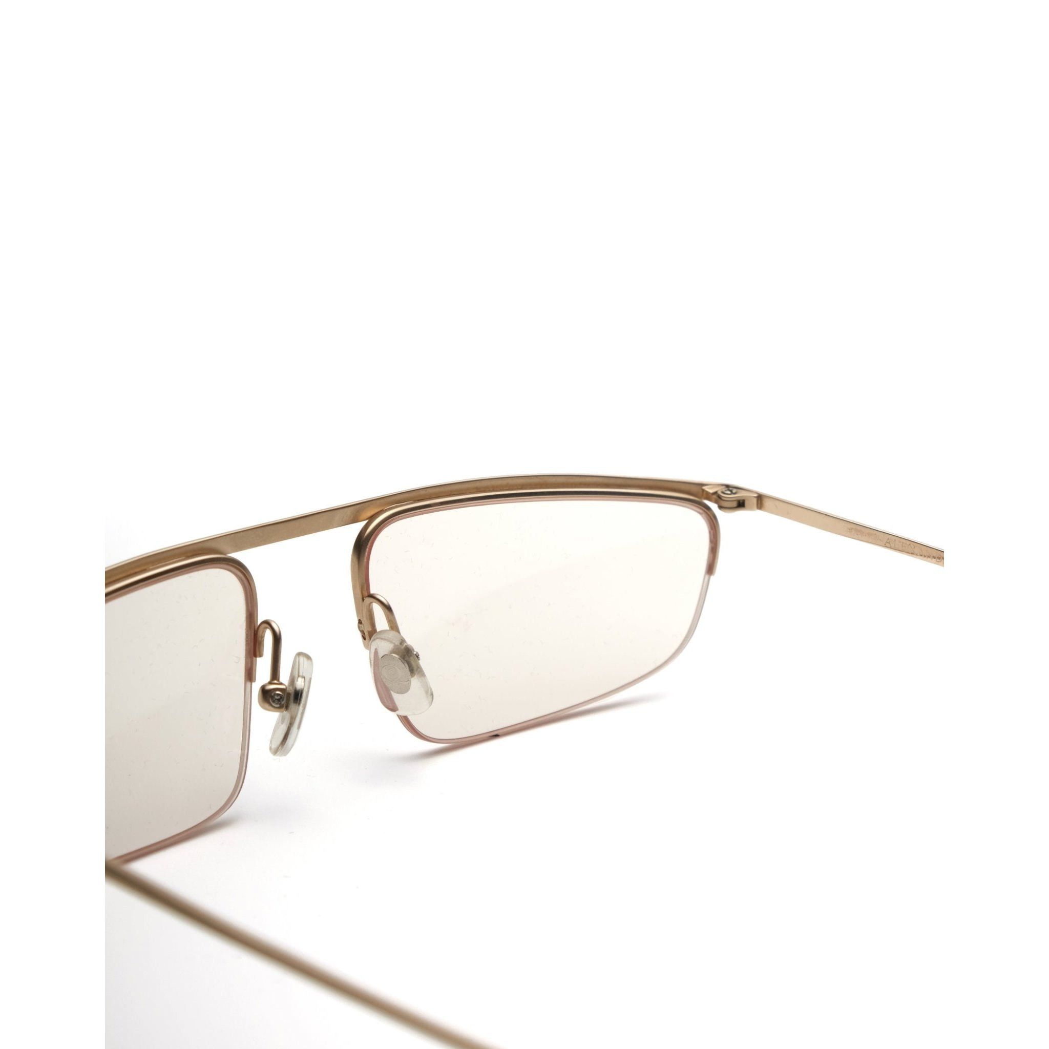 Alexander McQueen Alexander McQueen Spring 2000 titanium half-frame Size ONE SIZE - 7 Thumbnail