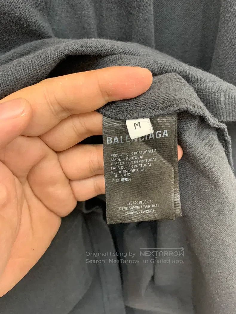 Balenciaga Balenciaga Black Logo Lettering Short Sleeve T-Shirt, M Si Size US M / EU 48-50 / 2 - 5 Thumbnail