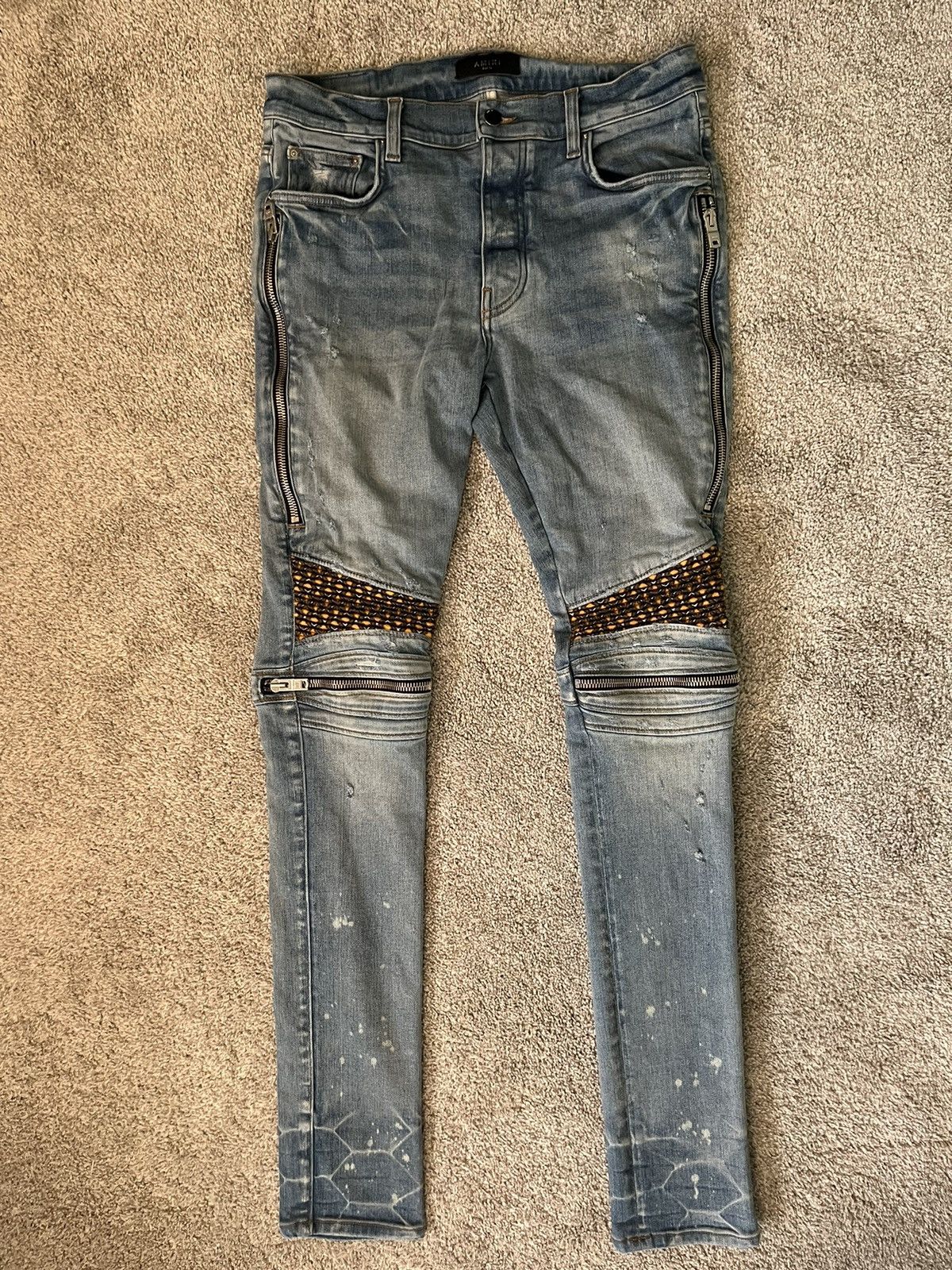 Amiri Amiri MX2 Velvet PJ Jeans Size US 33 - 1 Thumbnail