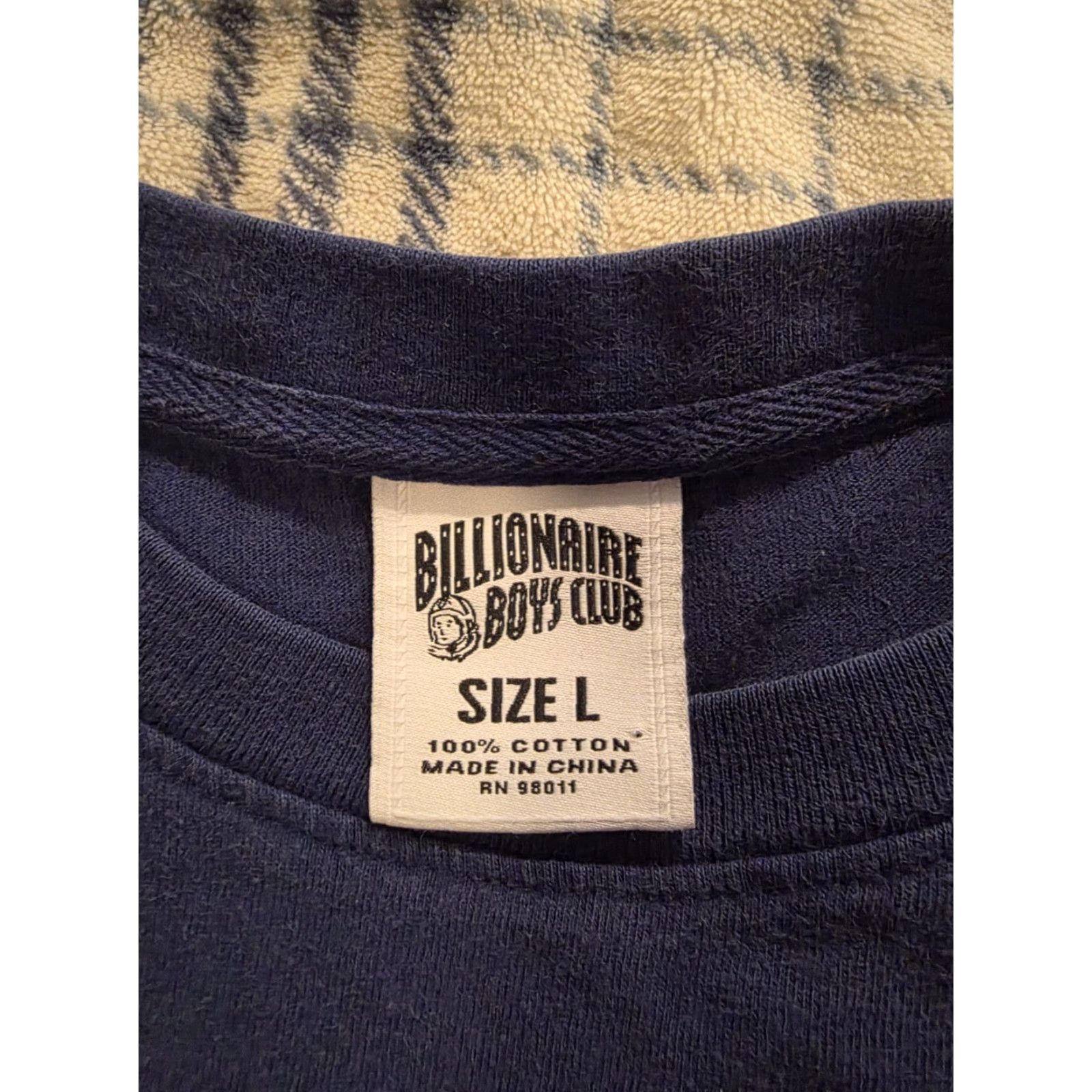 Billionaire Boys Club VINTAGE Billionaire Boys Club Graphic Print T Shirt Navy Blue Men's Size Large Size US L / EU 52-54 / 3 - 5 Thumbnail