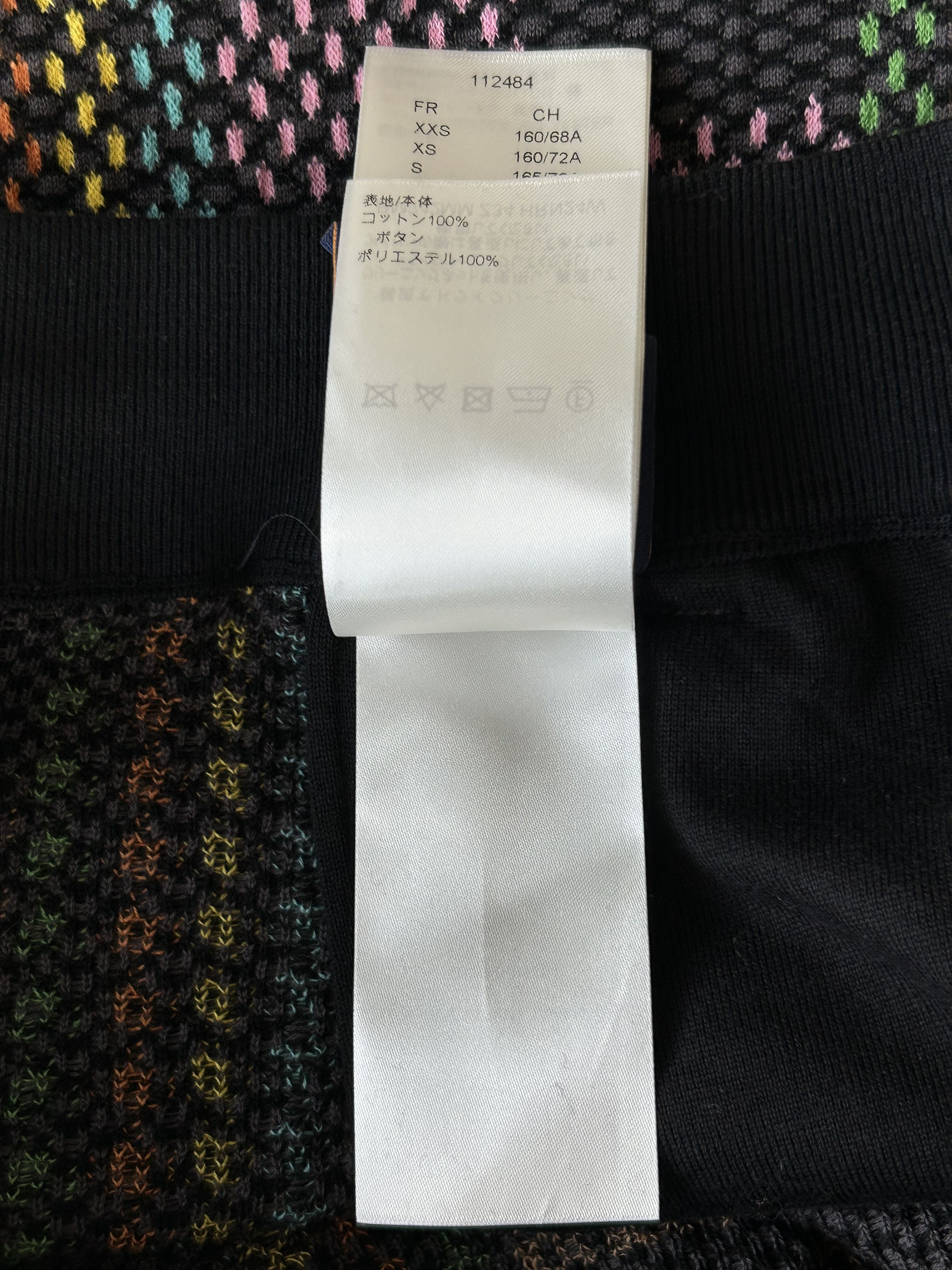 Louis Vuitton Louis Vuitton Black & Multicolor Damier Knit Shorts Size US 40 / EU 56 - 7 Thumbnail