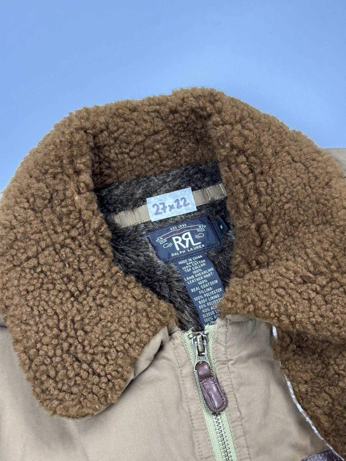 RRL Ralph Lauren RRL BY RALPH LAUREN TYPE A-2 SHERLING JACKET Size US M / EU 48-50 / 2 - 6 Thumbnail