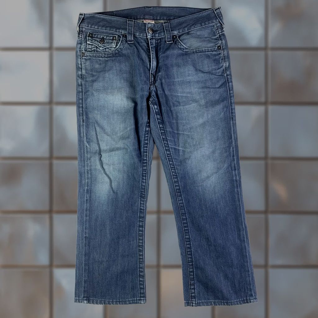 True Religion VINTAGE True Religion Ricky Jeans USA Made in USA Blue Denim Mens 38x28 Size US 38 / EU 54 - 1 Thumbnail