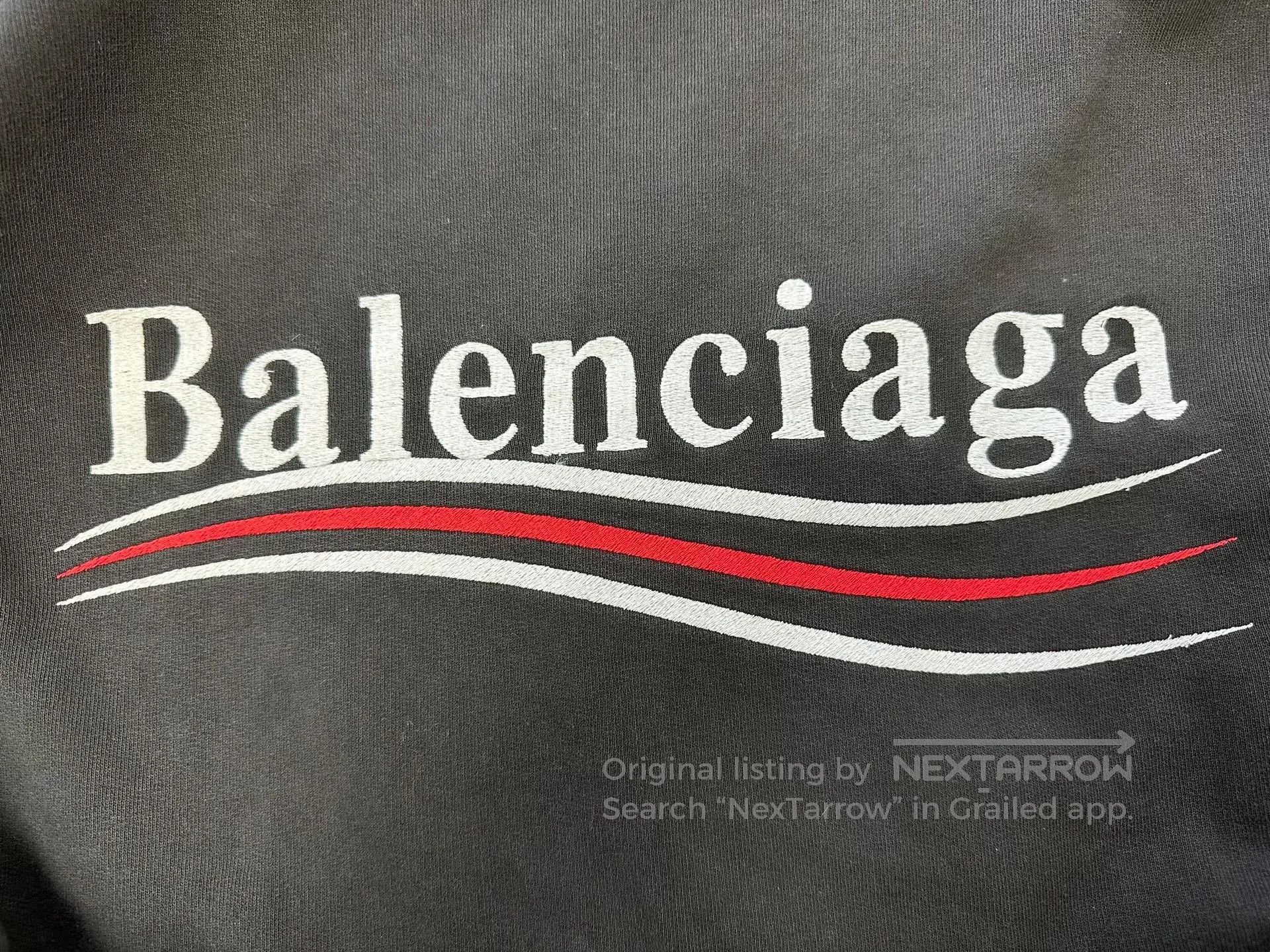 Balenciaga Balenciaga Hooded Logo Long-Sleeve Sweatshirt. Size US XXL / EU 58 / 5 - 3 Thumbnail