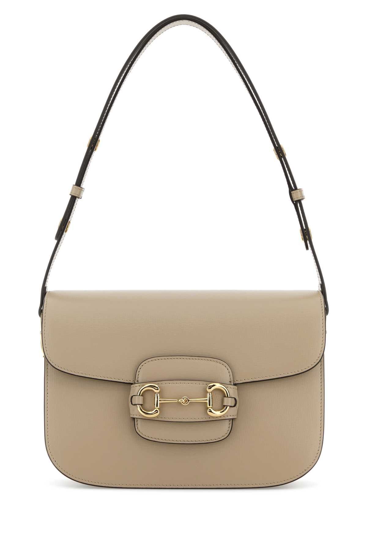 Gucci Beige Leather Medium Gucci Horsebit 1955 Shoulder Bag Size ONE SIZE - 1 Thumbnail