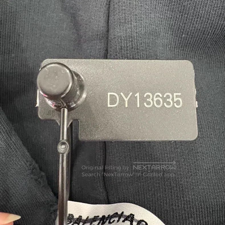 Balenciaga Balenciaga Wave Cola Letter Embroidery Destroyed Hoodie Bl Size US XS / EU 42 / 0 - 8 Thumbnail