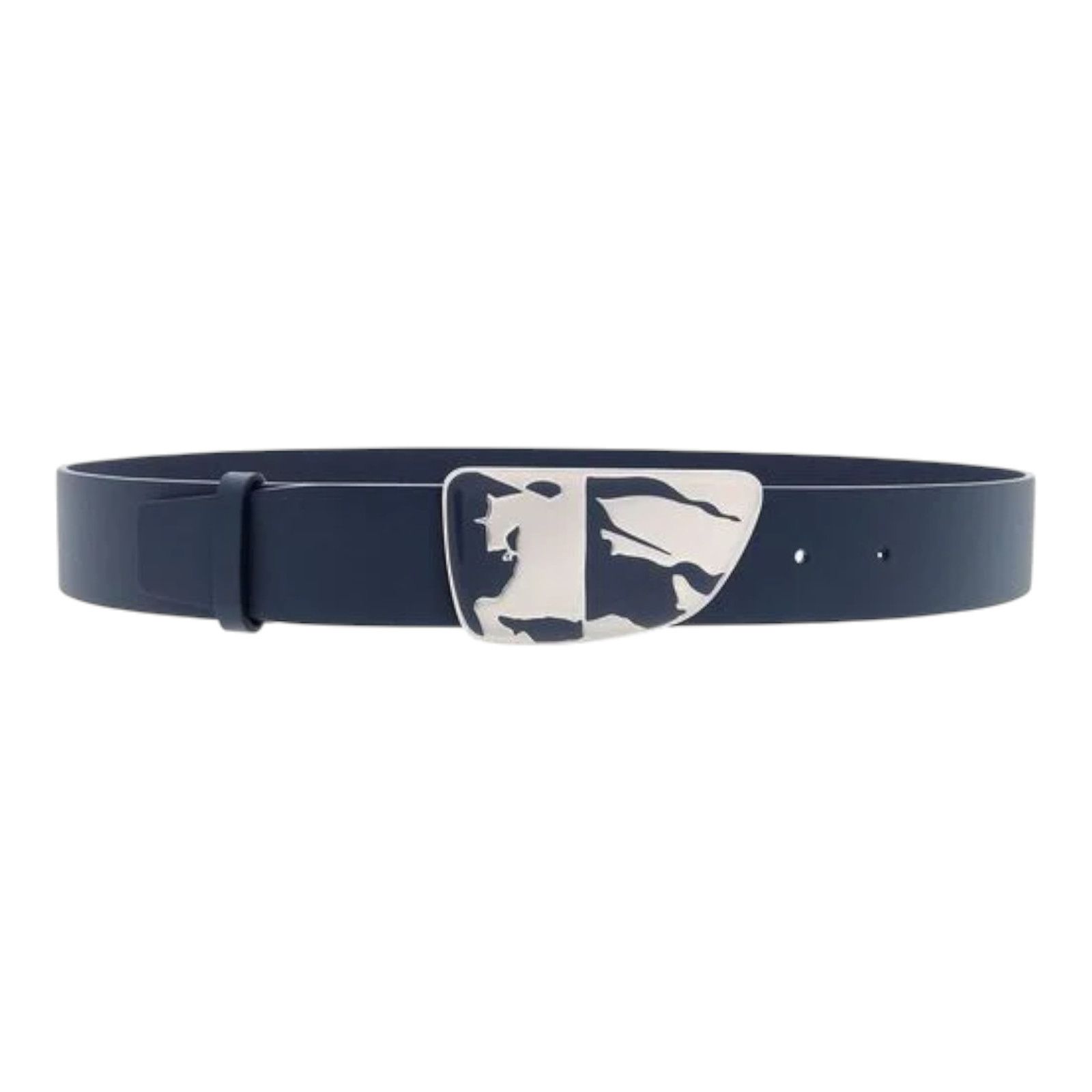 Burberry Belt Burberry Shield Buckle Blue size 95 Size 36 - 2 Thumbnail