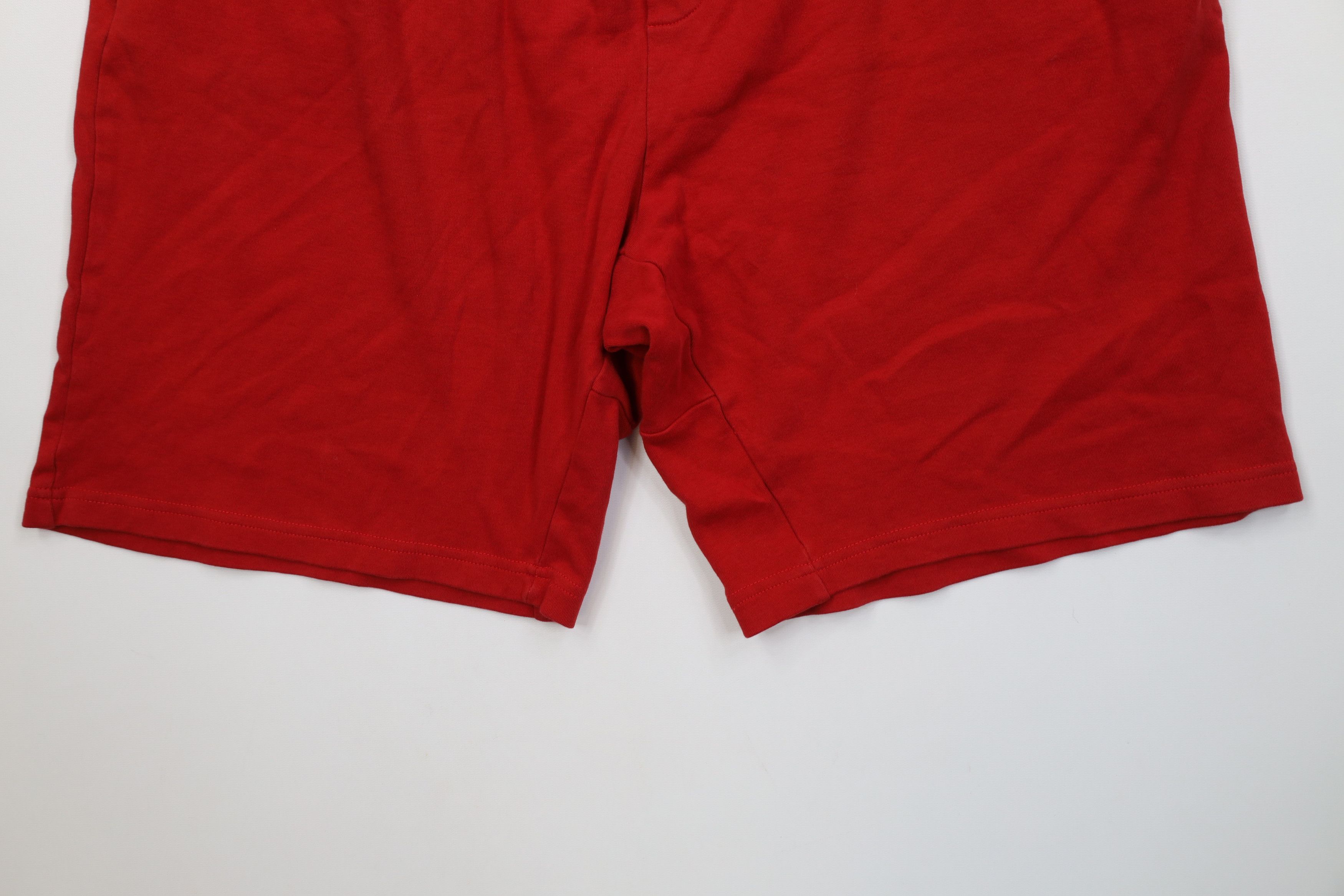Polo Ralph Lauren Vintage Y2K Ralph Lauren Faded Knit Above Knee Shorts Red Size US 38 / EU 54 - 4 Thumbnail